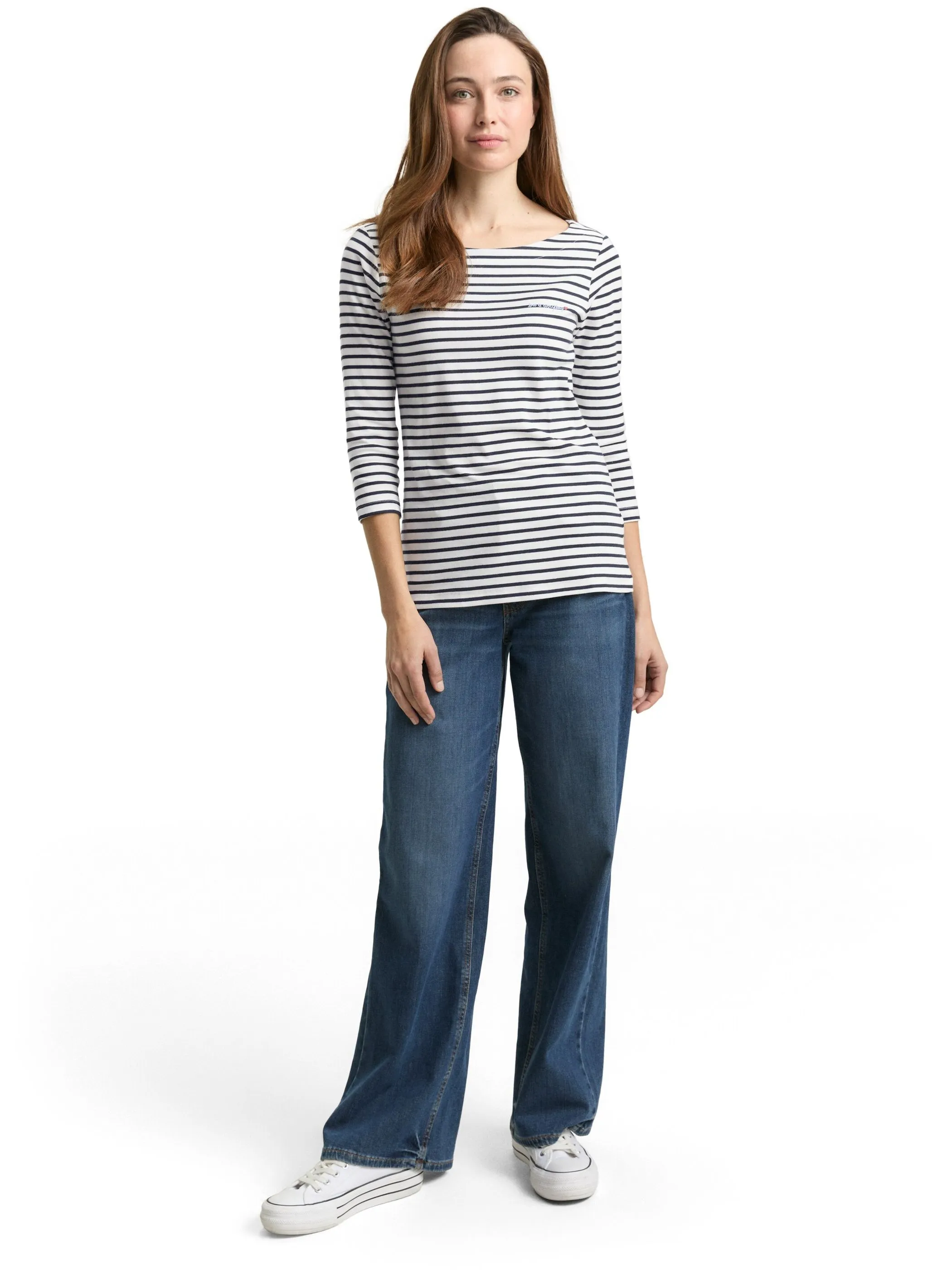 Tom Tailor 1050415 NOS T-shirt boat neck stripe Blau 921914 39840 4