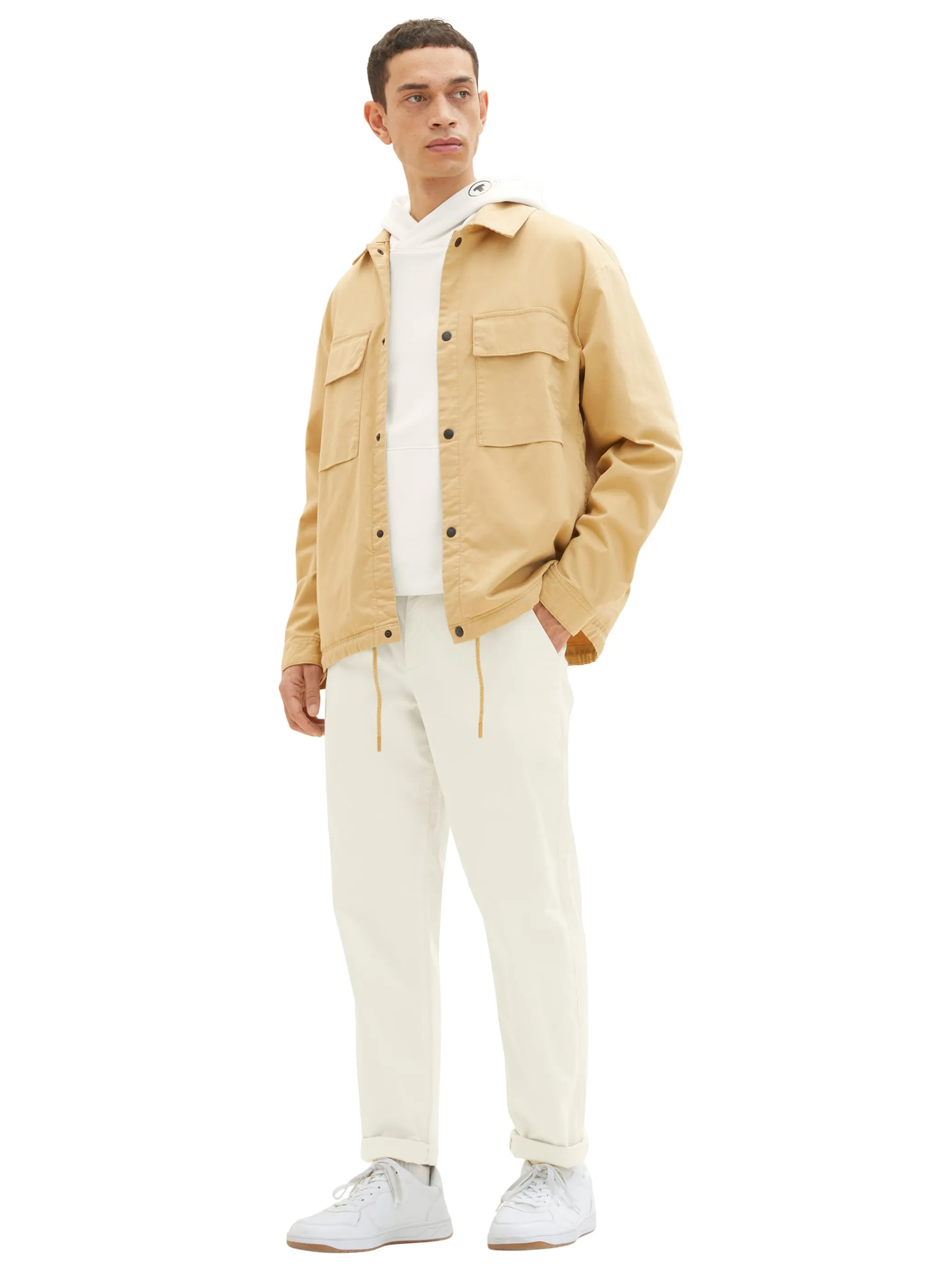 Tom Tailor 1035047 relaxed tapered chino Weiß 874952 13808 4