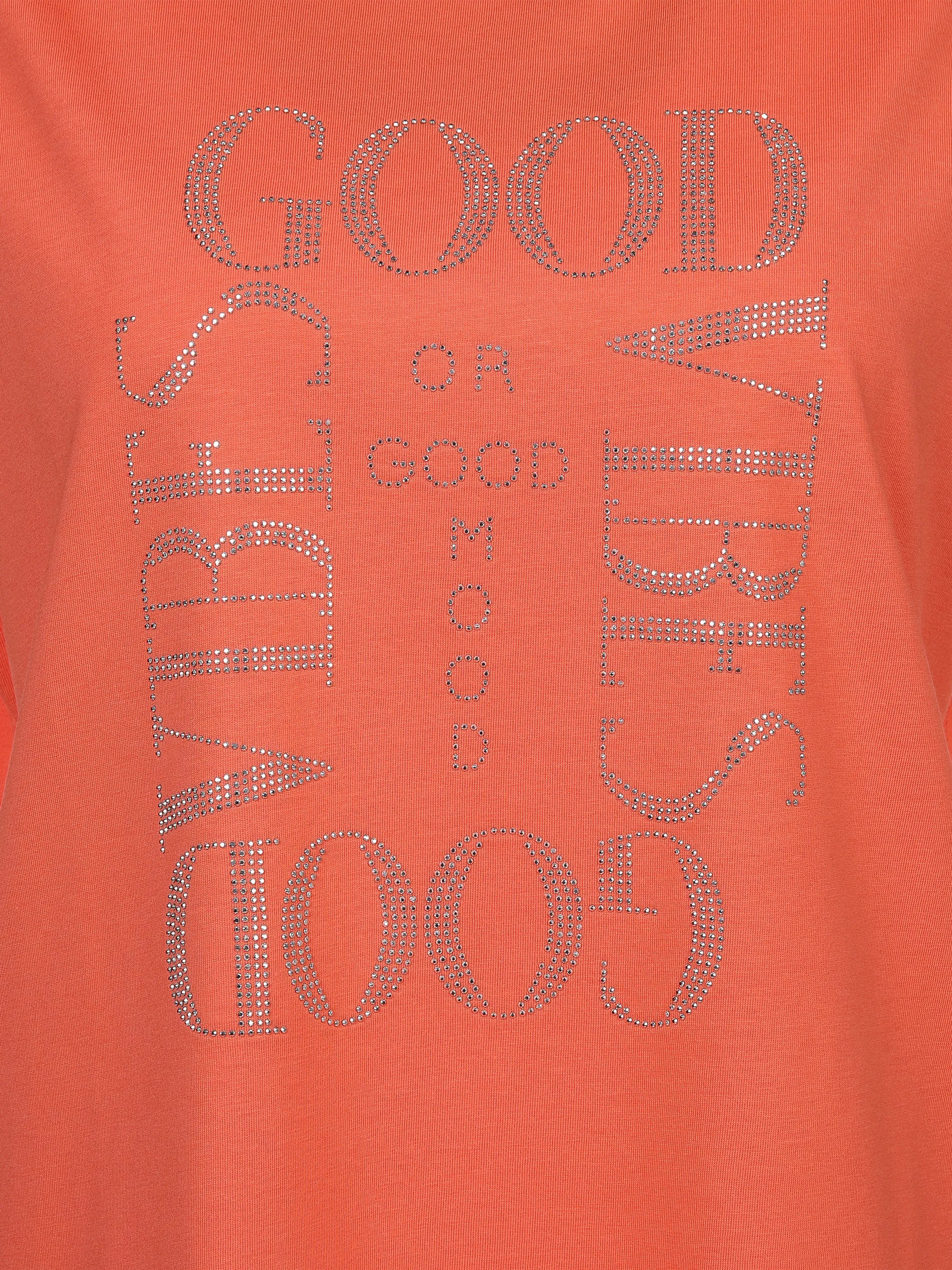 Lisa Tossa Da-T-Shirt m. Straßapplikation Orange 893032 PAPAYA 3