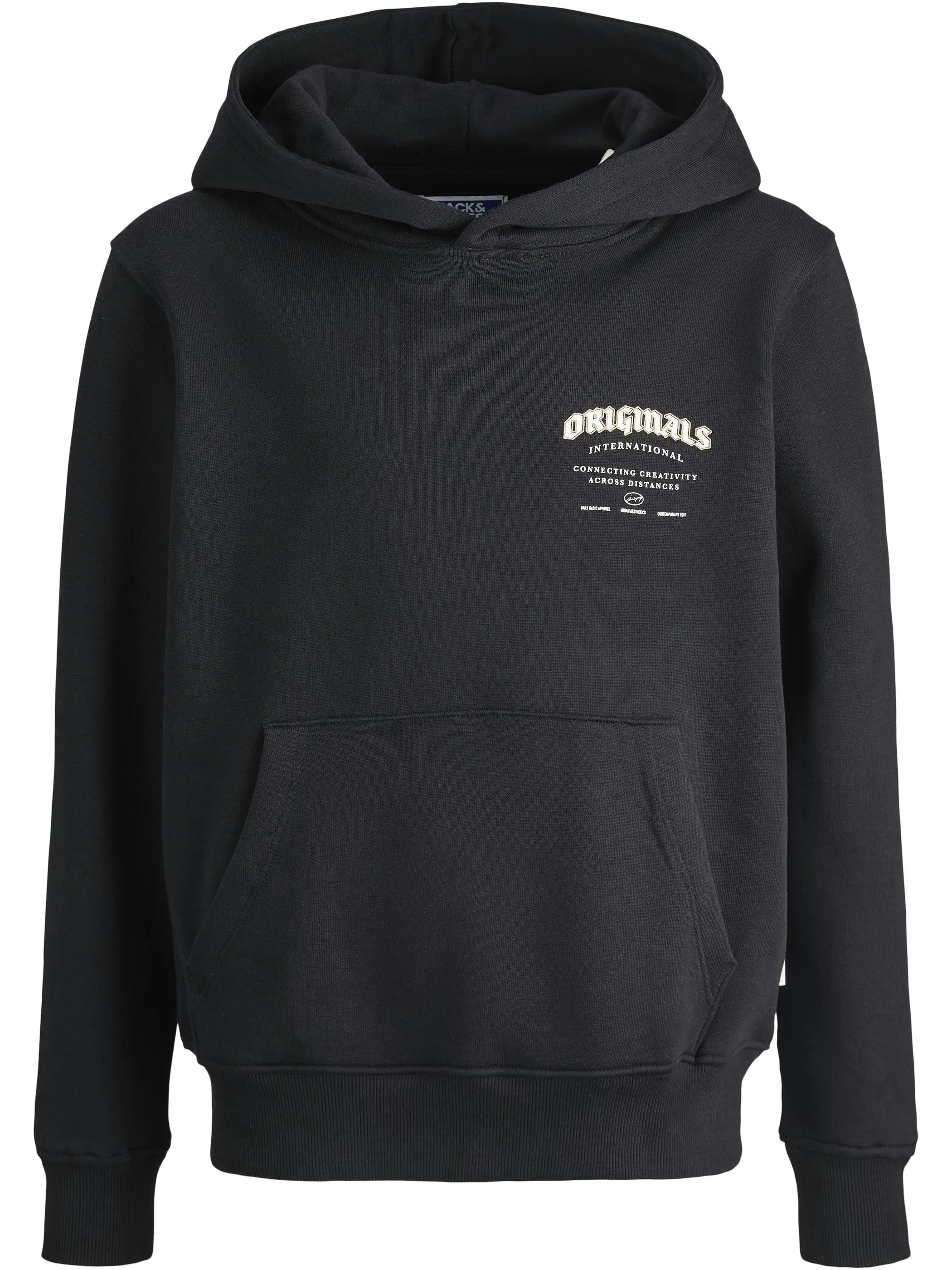 Jack&Jones Junior 12284109 JORMEADOWS SWEAT HOOD Schwarz 917334 178012 1