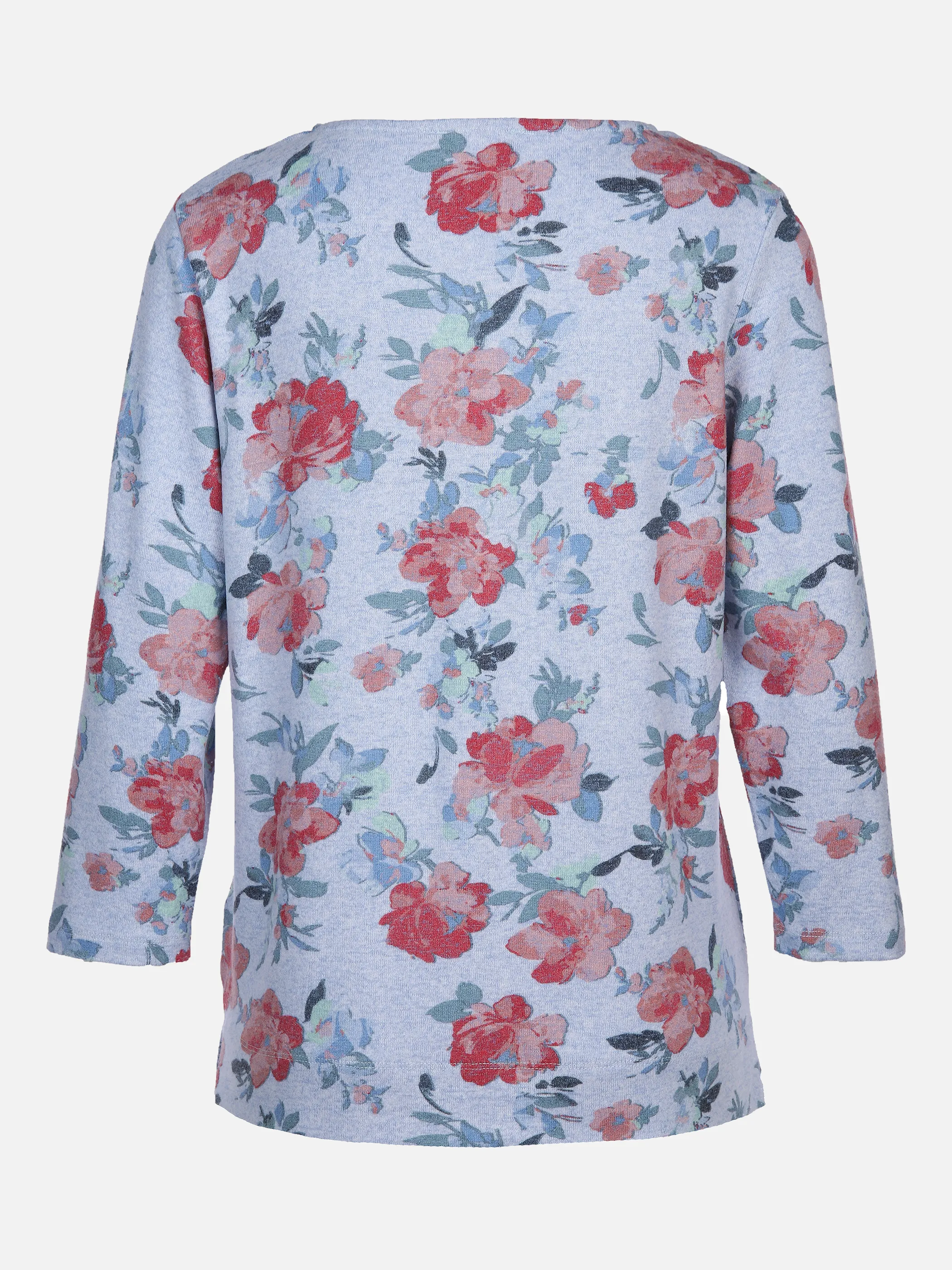 Sure Da-Printshirt m. 3/4 Arm Blau 877830 DENIM BLUE 2 Sure Da-Printshirt m. 3/4 Arm Blau 877830 DENIM BLUE 2