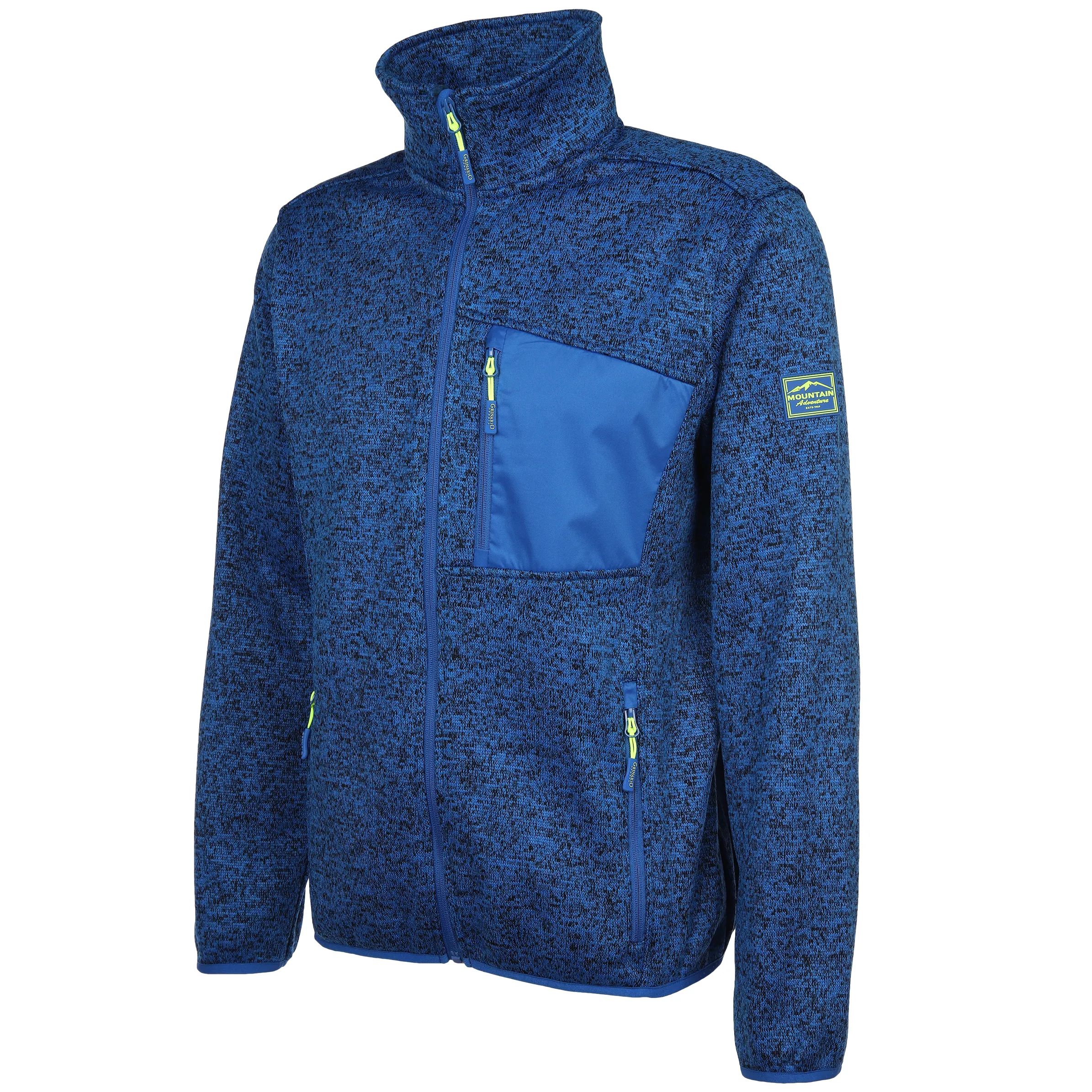 Grinario Sports He-Fleece Jacke Blau 880406 19-4045TCX 3 Grinario Sports He-Fleece Jacke Blau 880406 19-4045TCX 3