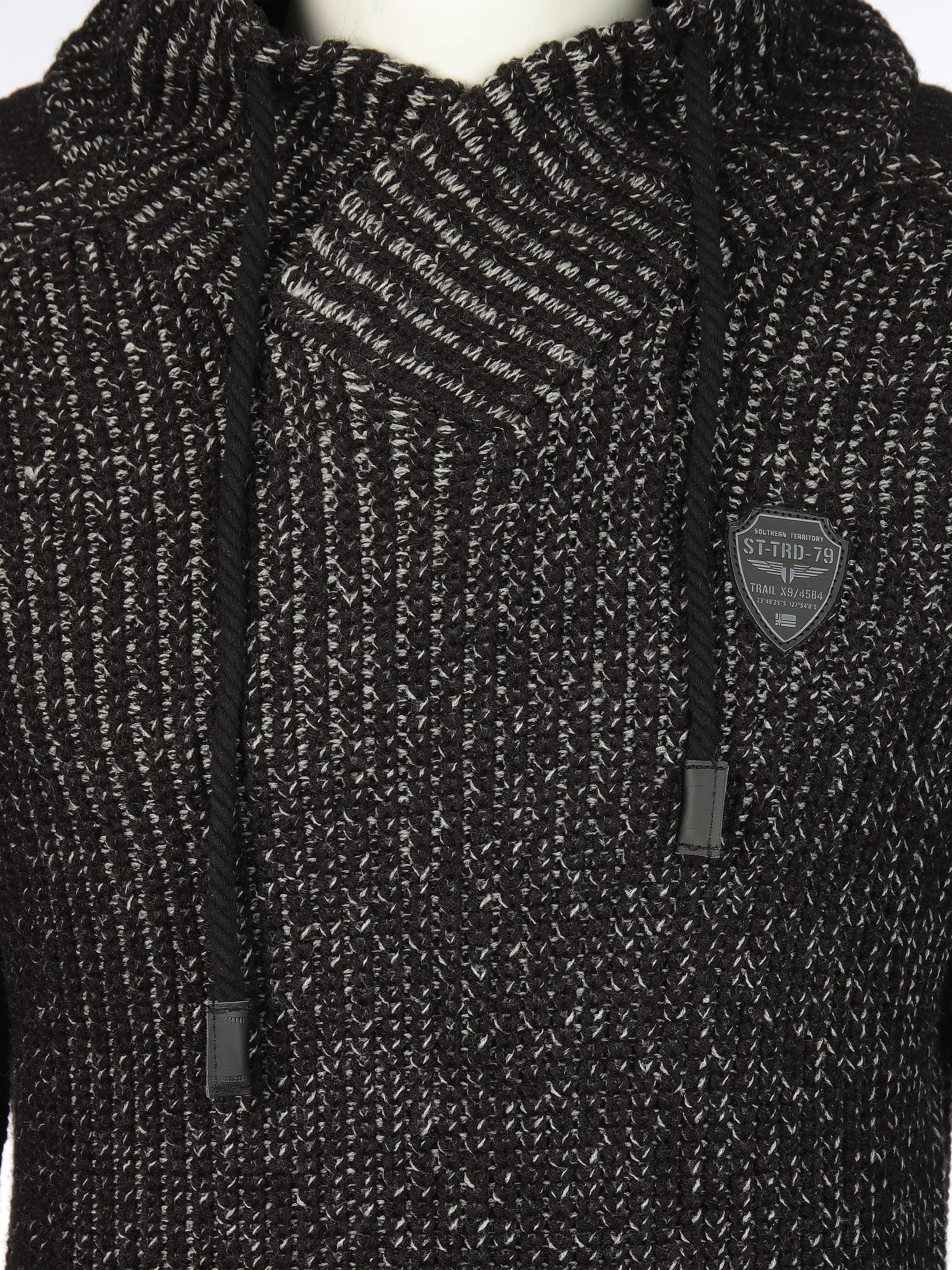 Southern Territory He. Schalkragenpullover Schwarz 915613 BLACKMEL 3