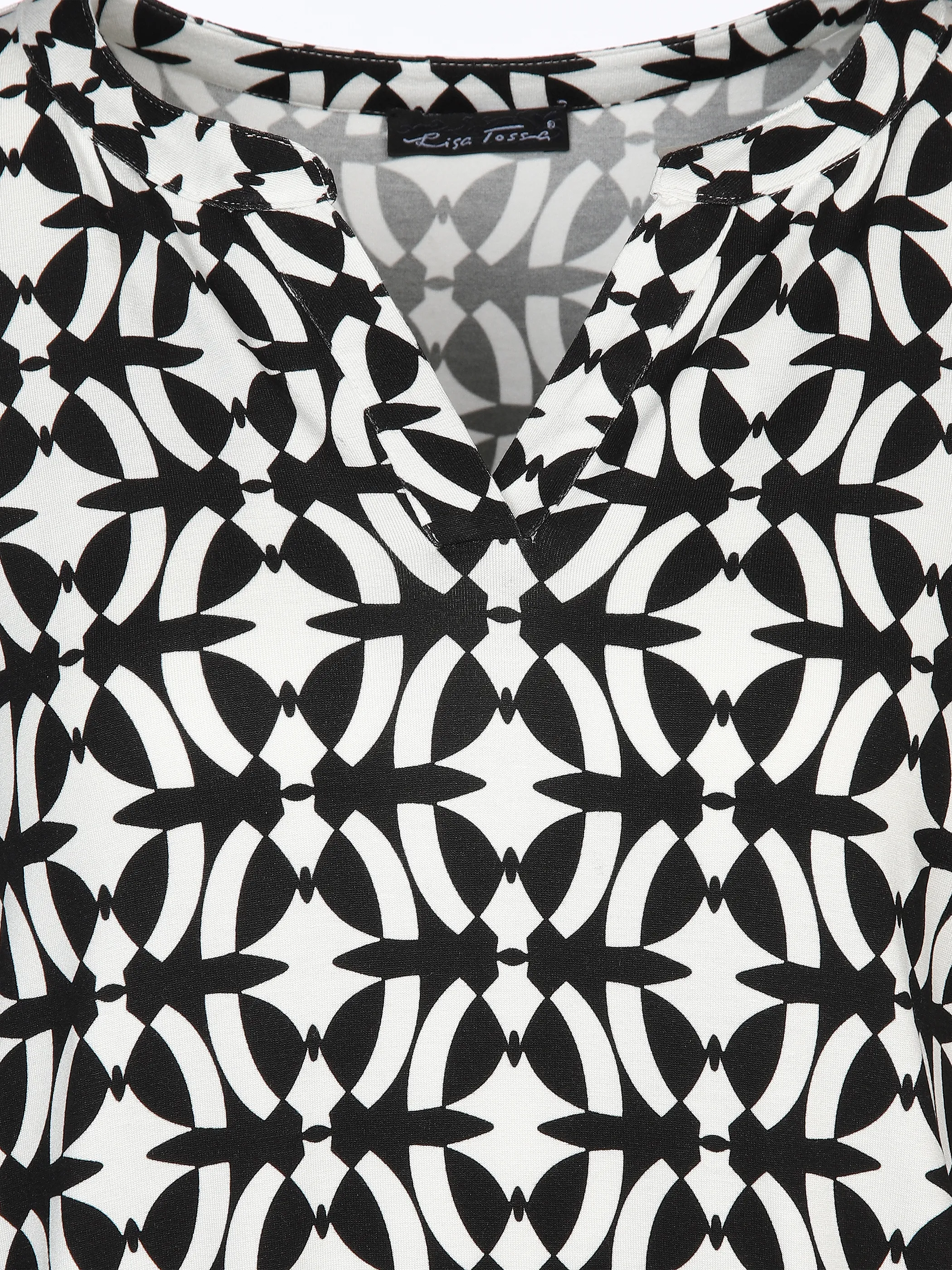 Lisa Tossa Da. Print-Shirt m. 3/4 Arm Schwarz 901360 GRAFIK 3 Lisa Tossa Da. Print-Shirt m. 3/4 Arm Schwarz 901360 GRAFIK 3