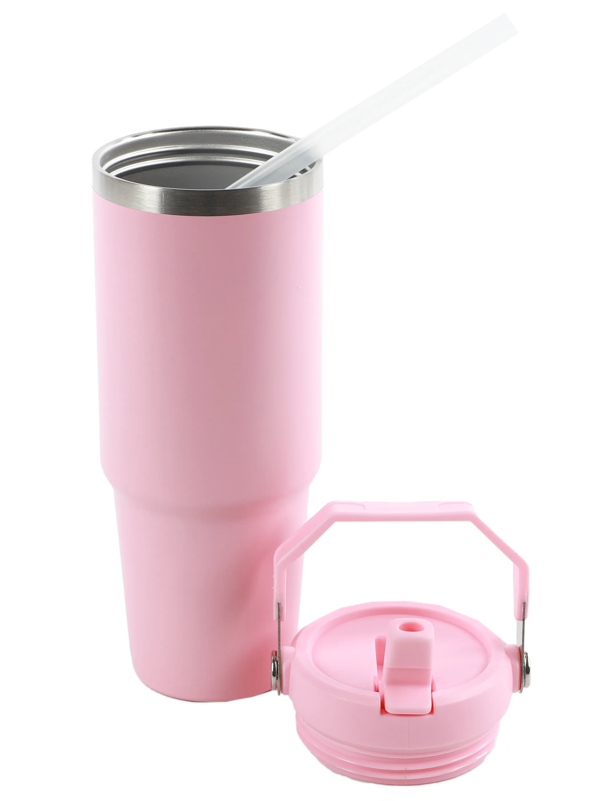 Dream House Thermobecher inkl Flip Strohha Rosa 915835 ROSA 2