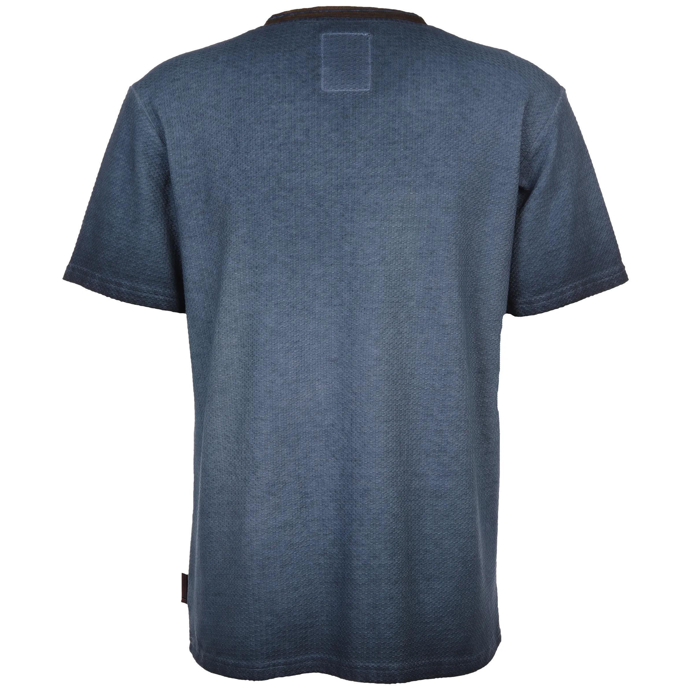 Southern Territory He. Henleyshirt 1/2 Arm suede 2in1 Blau 886498 NAVY 2