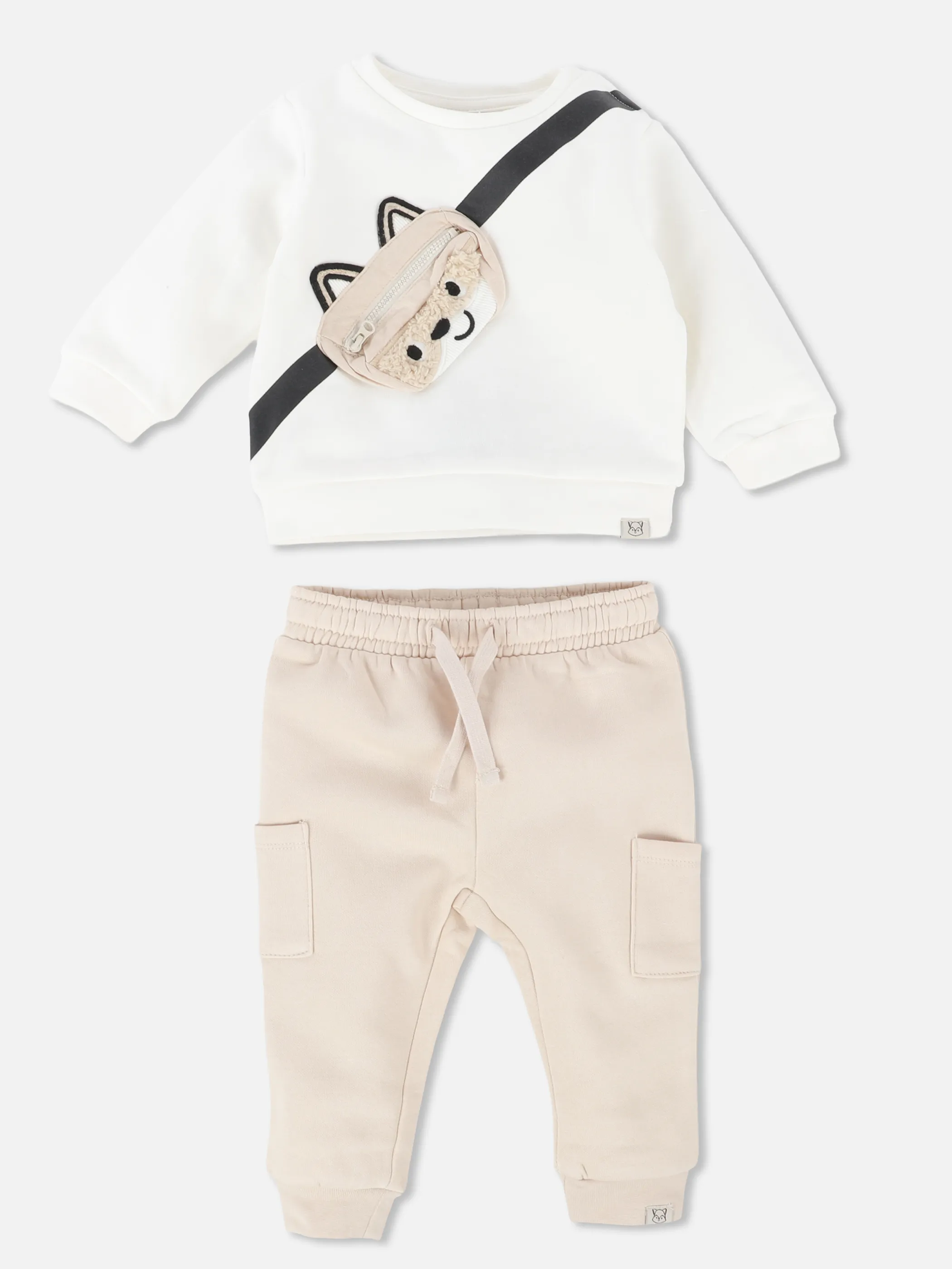 Bubble Gum BJ 2pcs Set Sweatshirt mit Tasche und Joggpant Weiß 932132 WEIß 2