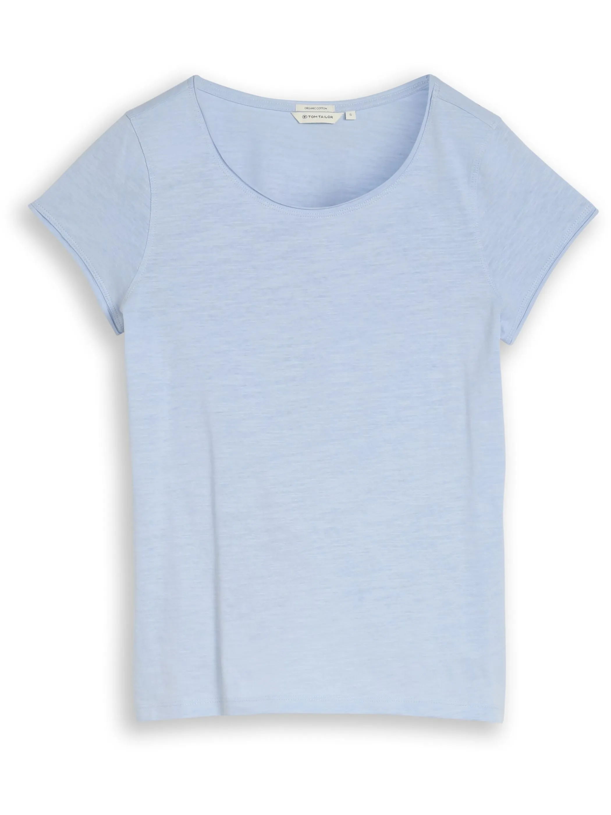 Tom Tailor 1050423 NOS T-shirt slub jersey wide crew Blau 922033 11270 5