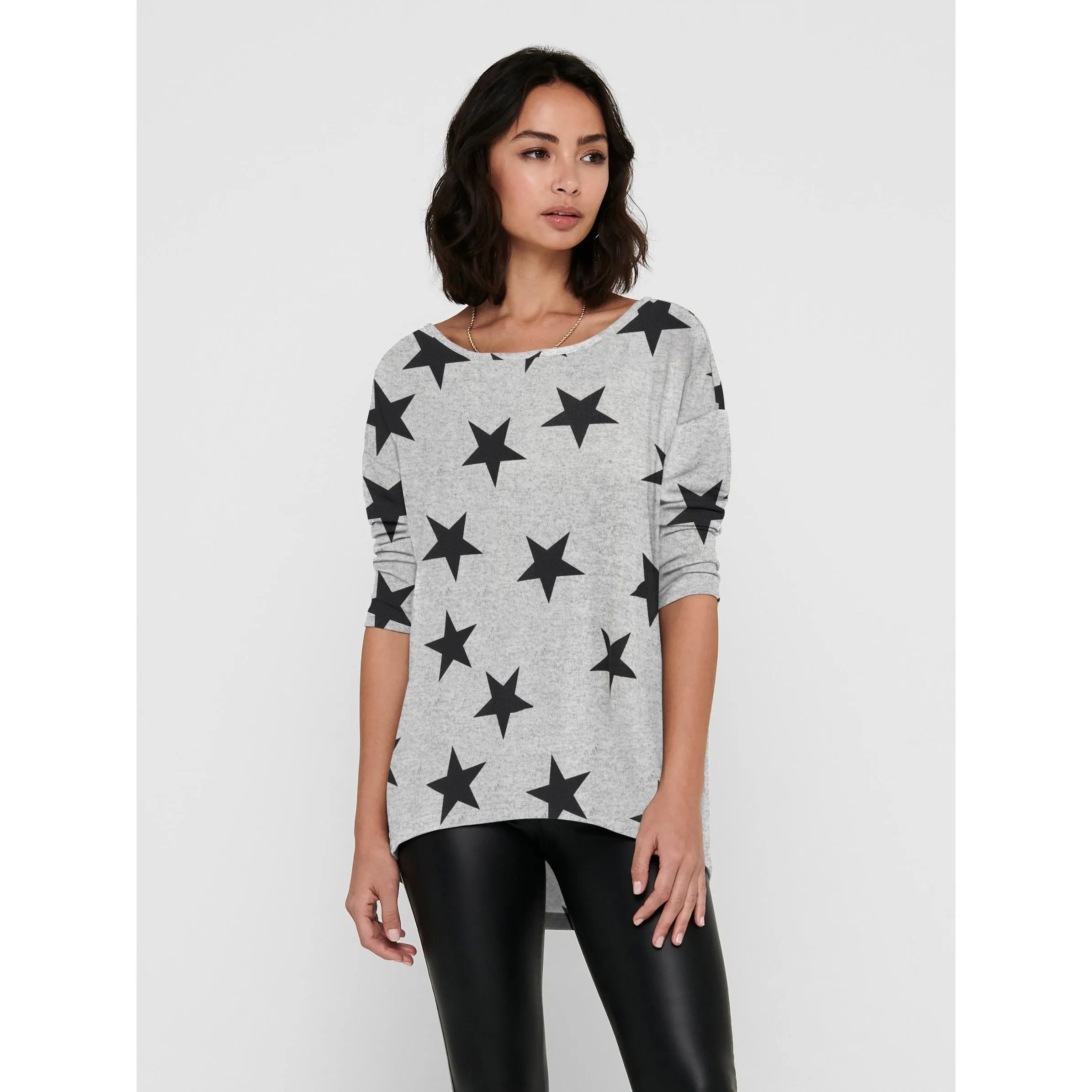 Only 15144286 onlELCOS 4/5 AOP TOP Grau 765230 179073001 3