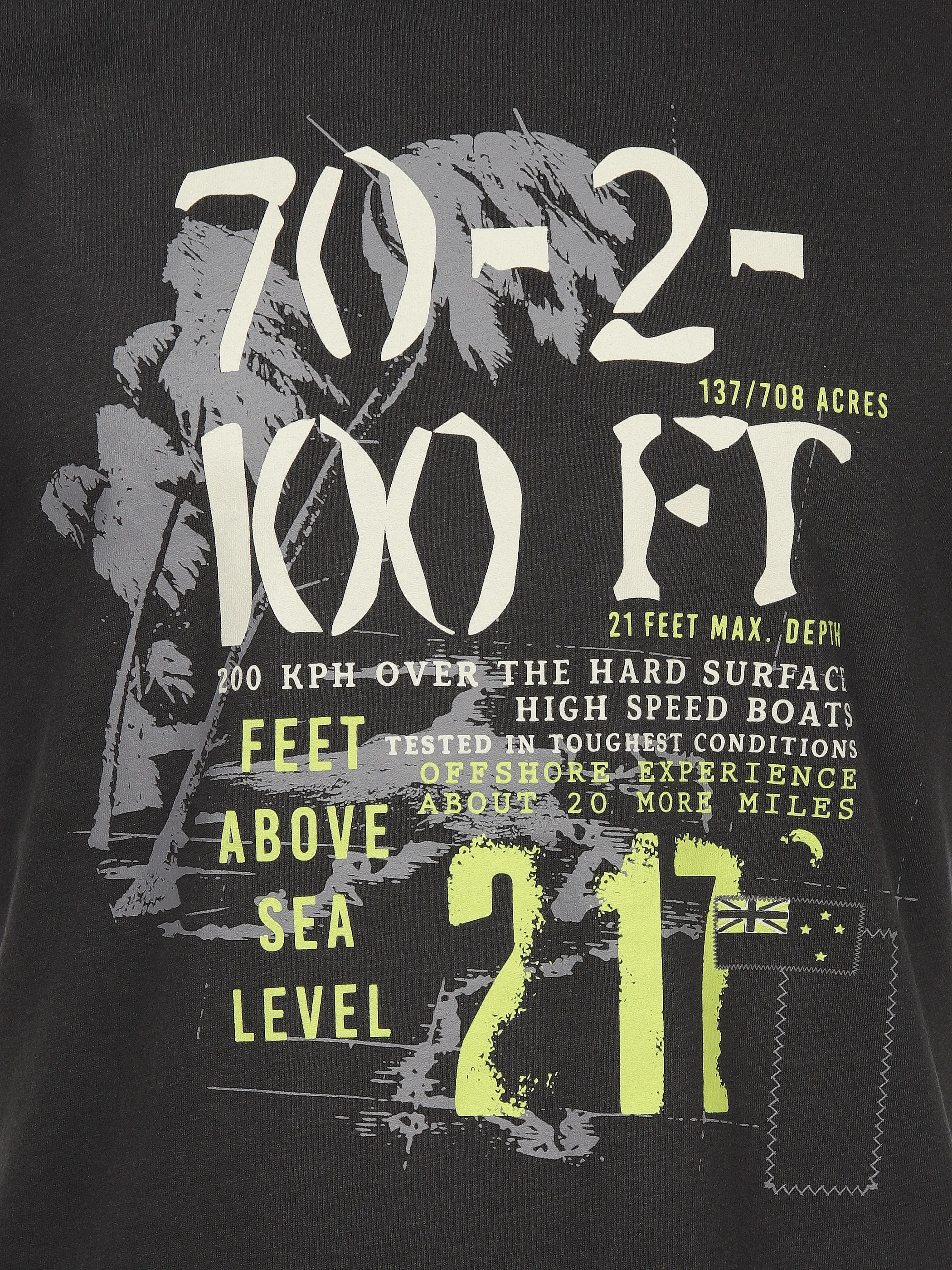 Jim Spencer He. T-Shirt 1/2 Arm print Grau 910900 GRAPHIT 3
