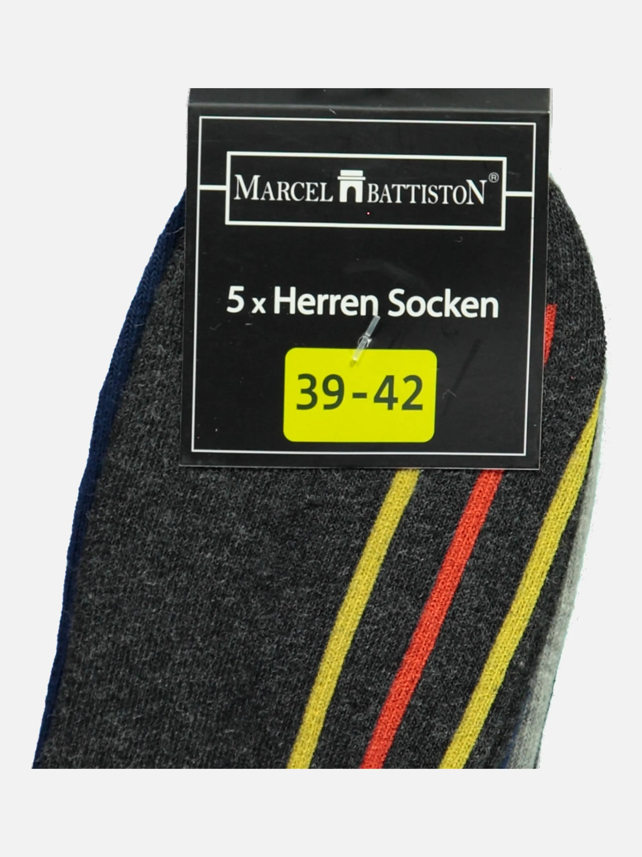 Marcel Battiston He-Sneaker 5e Pack Weiß 831996 SCHWARZ/BL 3