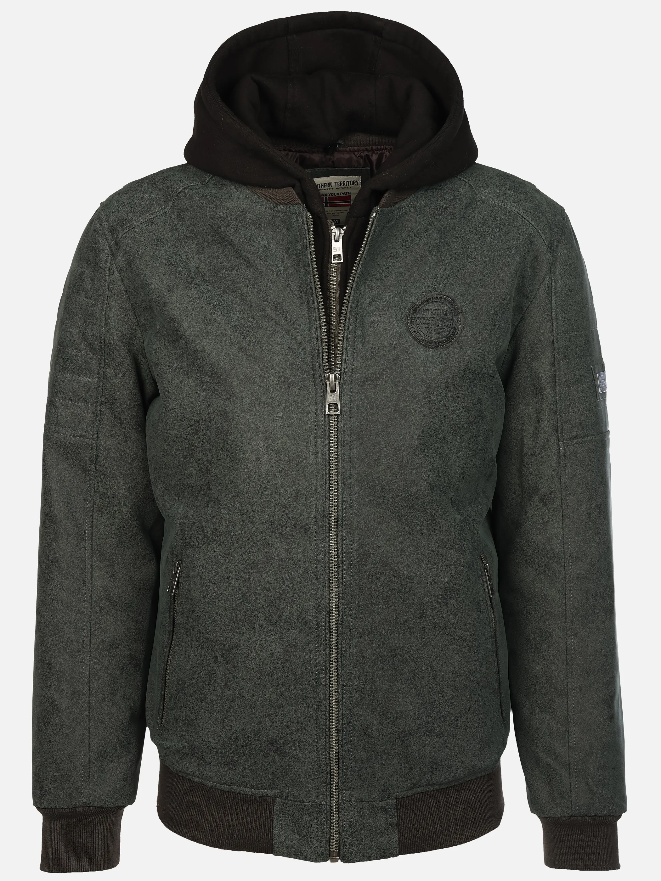 Southern Territory He. Bikerblouson washer Grau 929656 ANTHRA 1