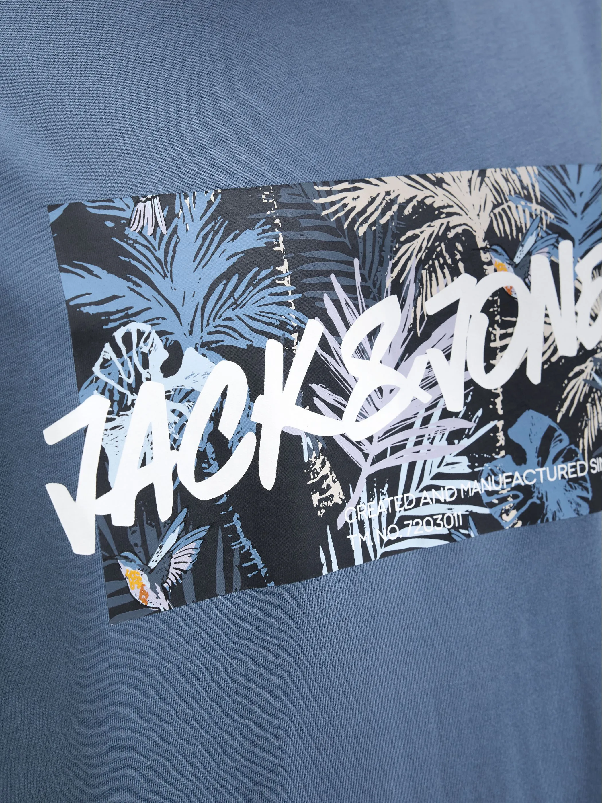 Jack Jones 12269324 JJHAWAII SHAPE TEE SS Blau 904465 299276 4