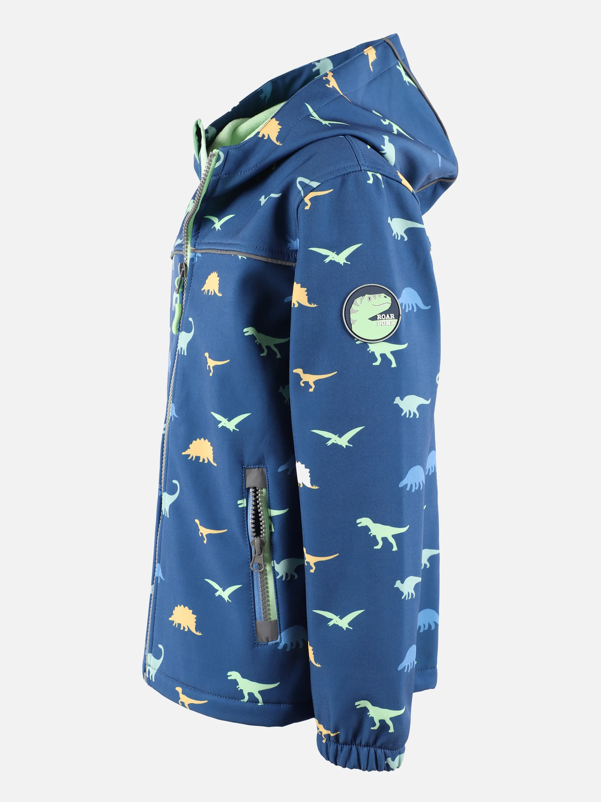 Stop + Go KJ Softshelljacke mit AOP Dino und Kapuze Blau 875504 BLAU 3 Stop + Go KJ Softshelljacke mit AOP Dino und Kapuze Blau 875504 BLAU 3