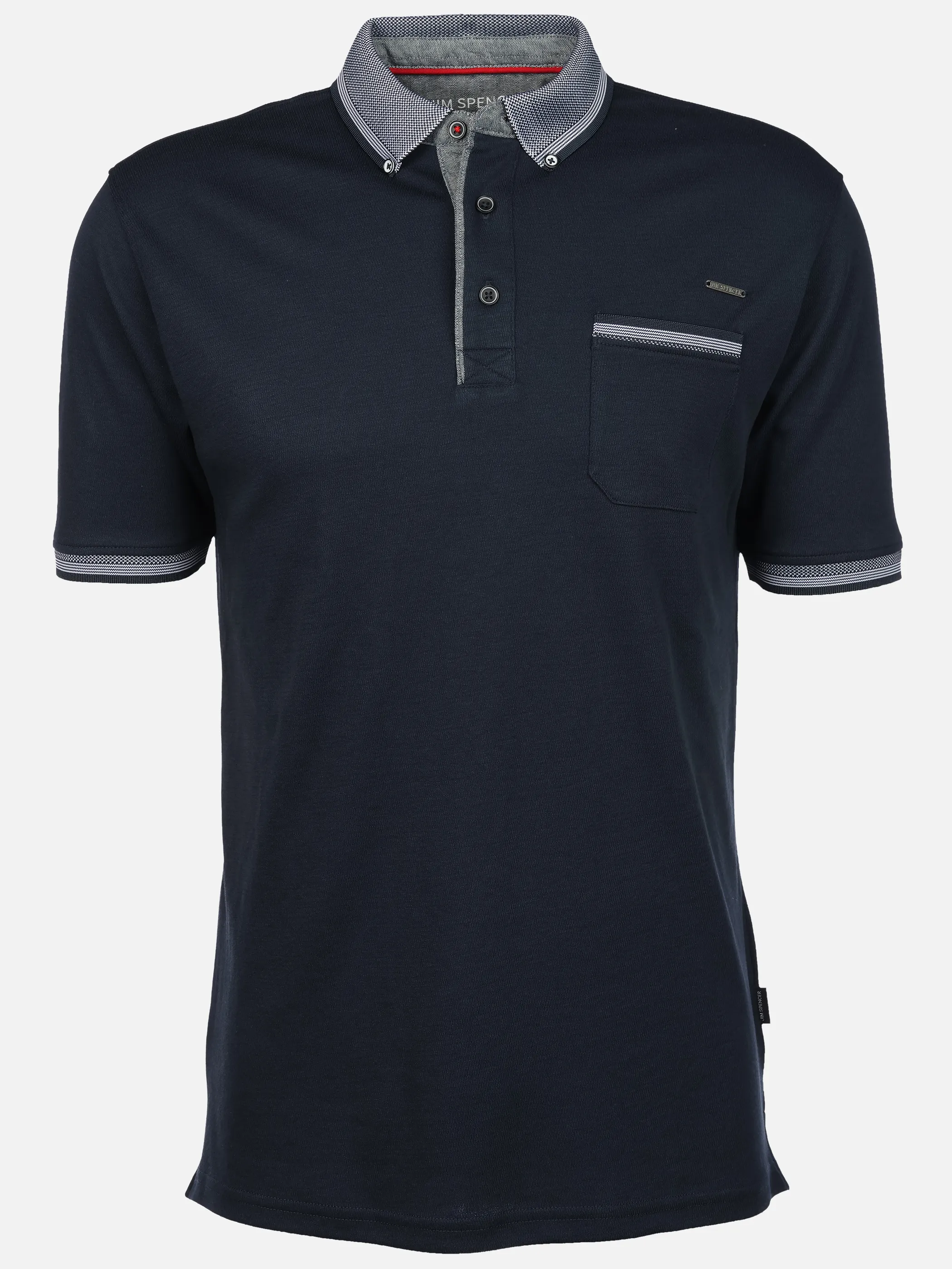 Jim Spencer He. Poloshirt 1/2 Arm Jacquard chi chi Blau 922530 NAVY 1