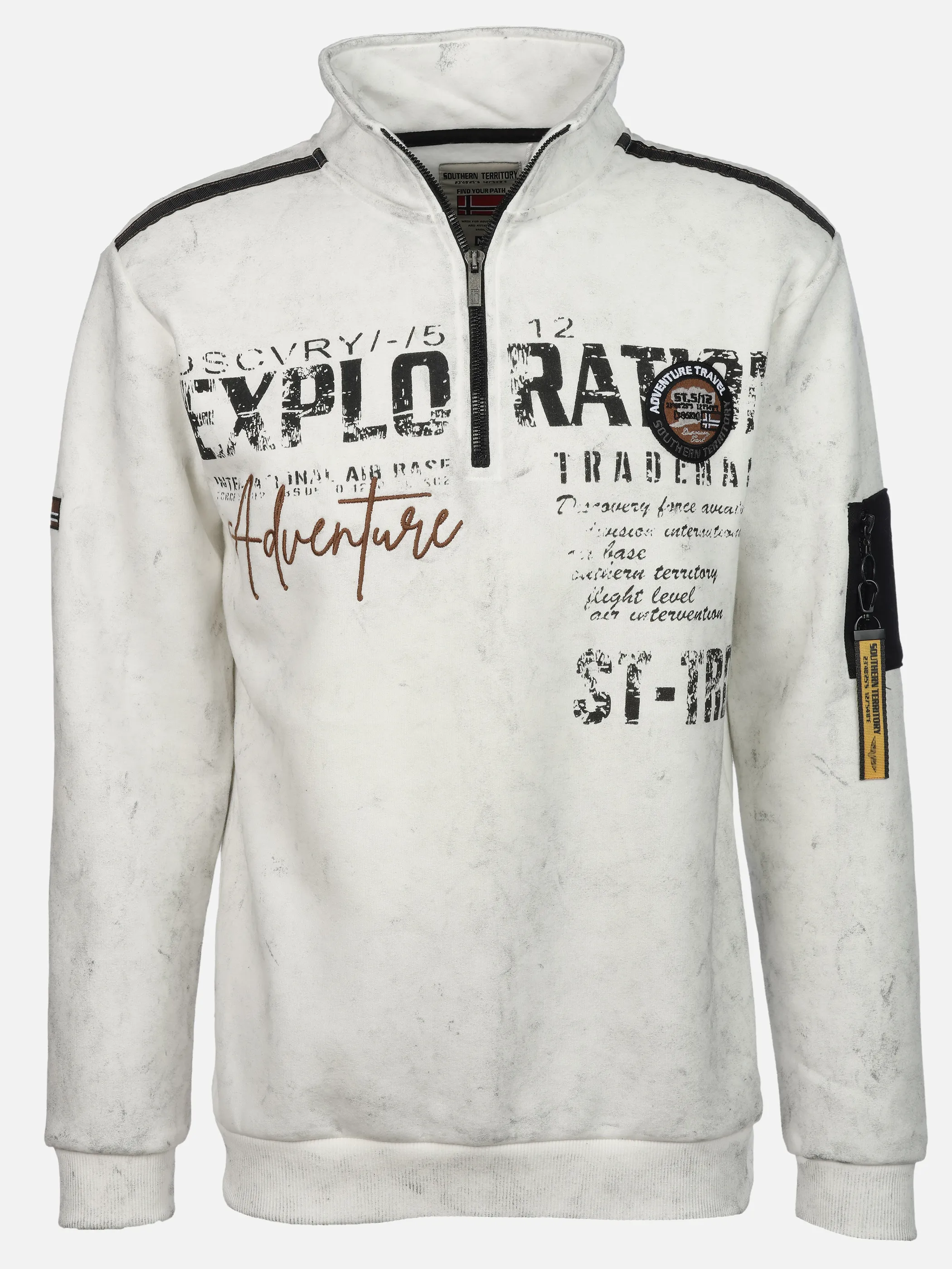 Southern Territory He. Sweattroyer RV Druck Weiß 931971 OFFWHITE 1