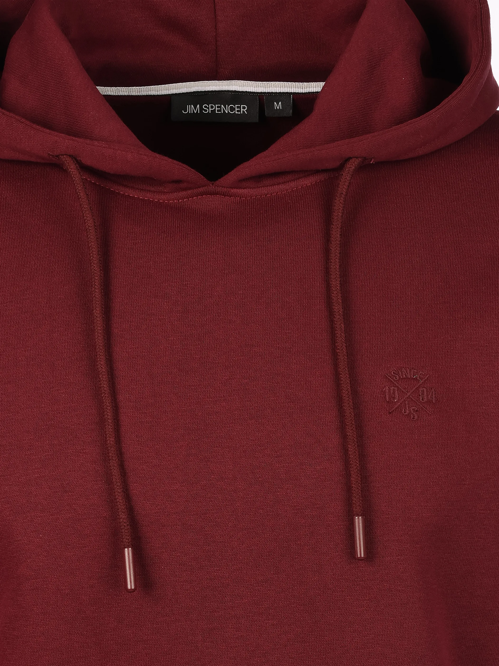 Jim Spencer He. Kapuzensweatshirt kangaroo Rot 919310 DARK RED 3