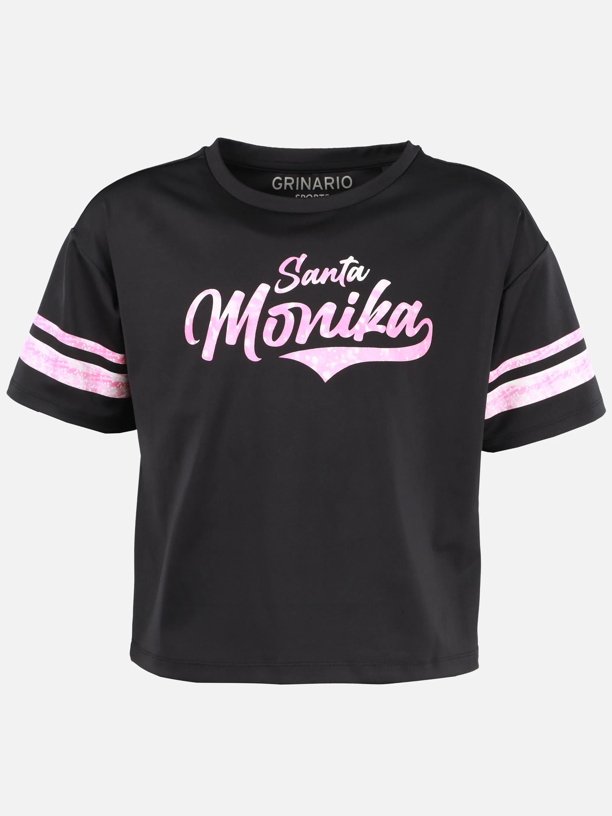 Grinario Sports TG-T-Shirt, boxy Schwarz 921260 BLACK 1