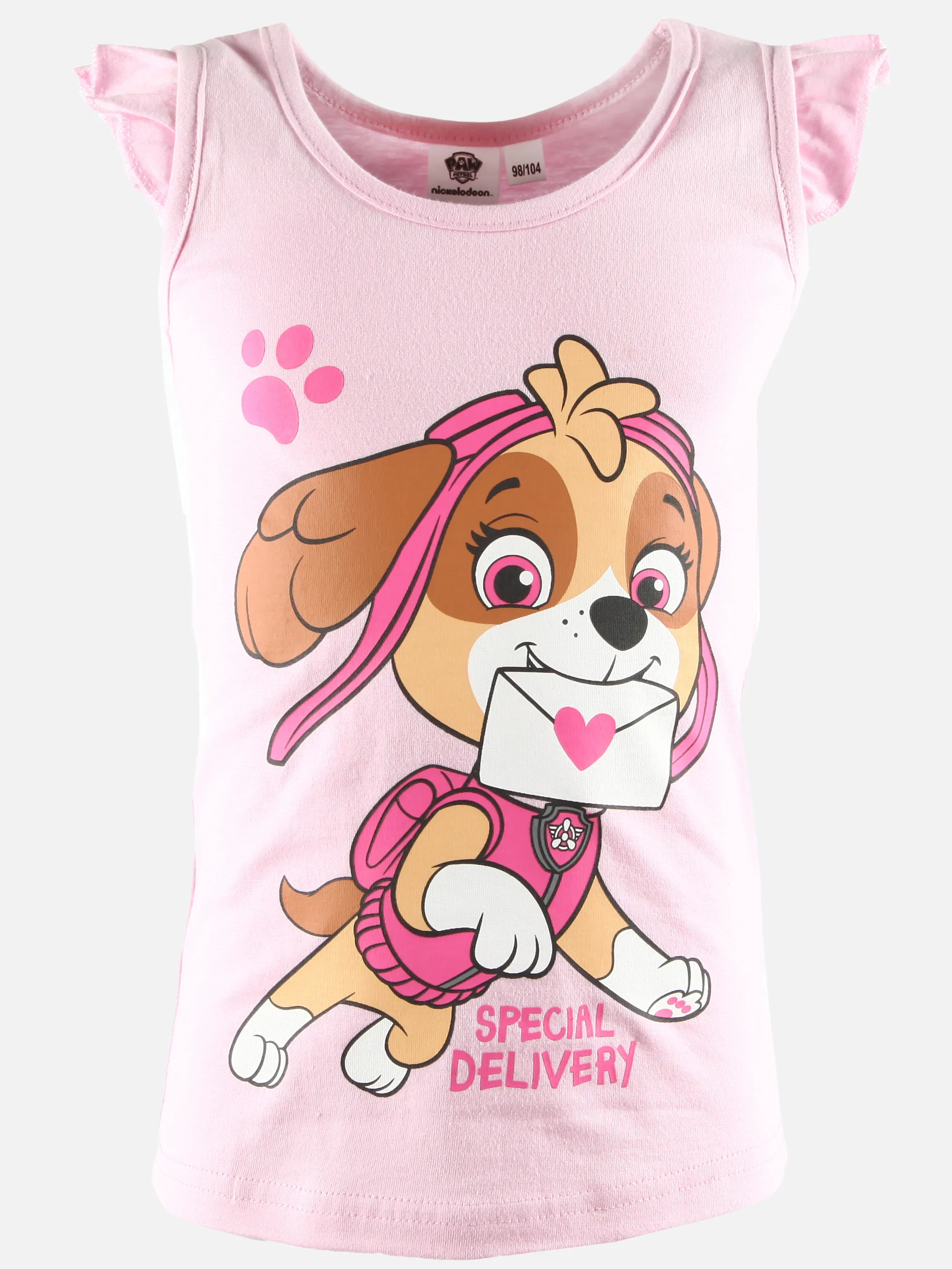 PAW Patrol KM Paw Patrol Top mit Frontdruck in pink Pink 891625 PINK 1