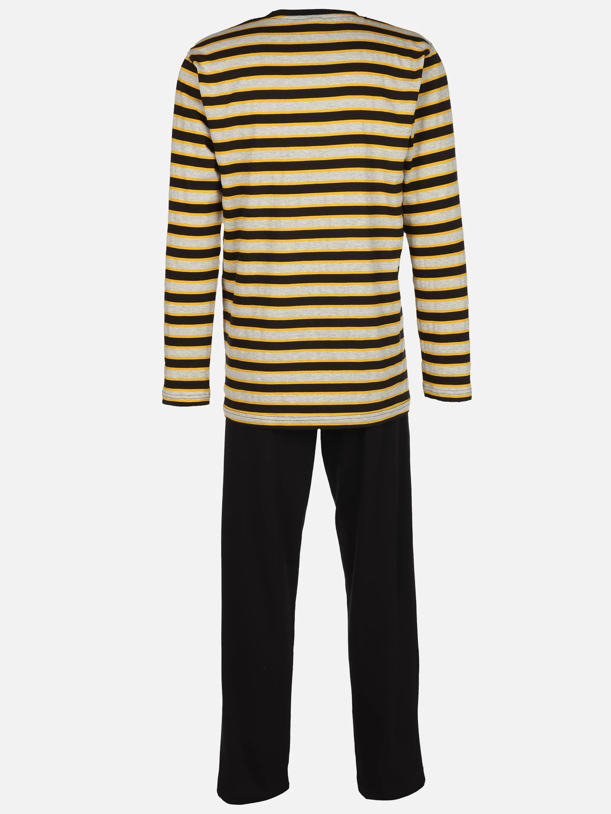 Jim Spencer He. Pyjama lang RH gestreift Schwarz 916214 SCHWARZ 2