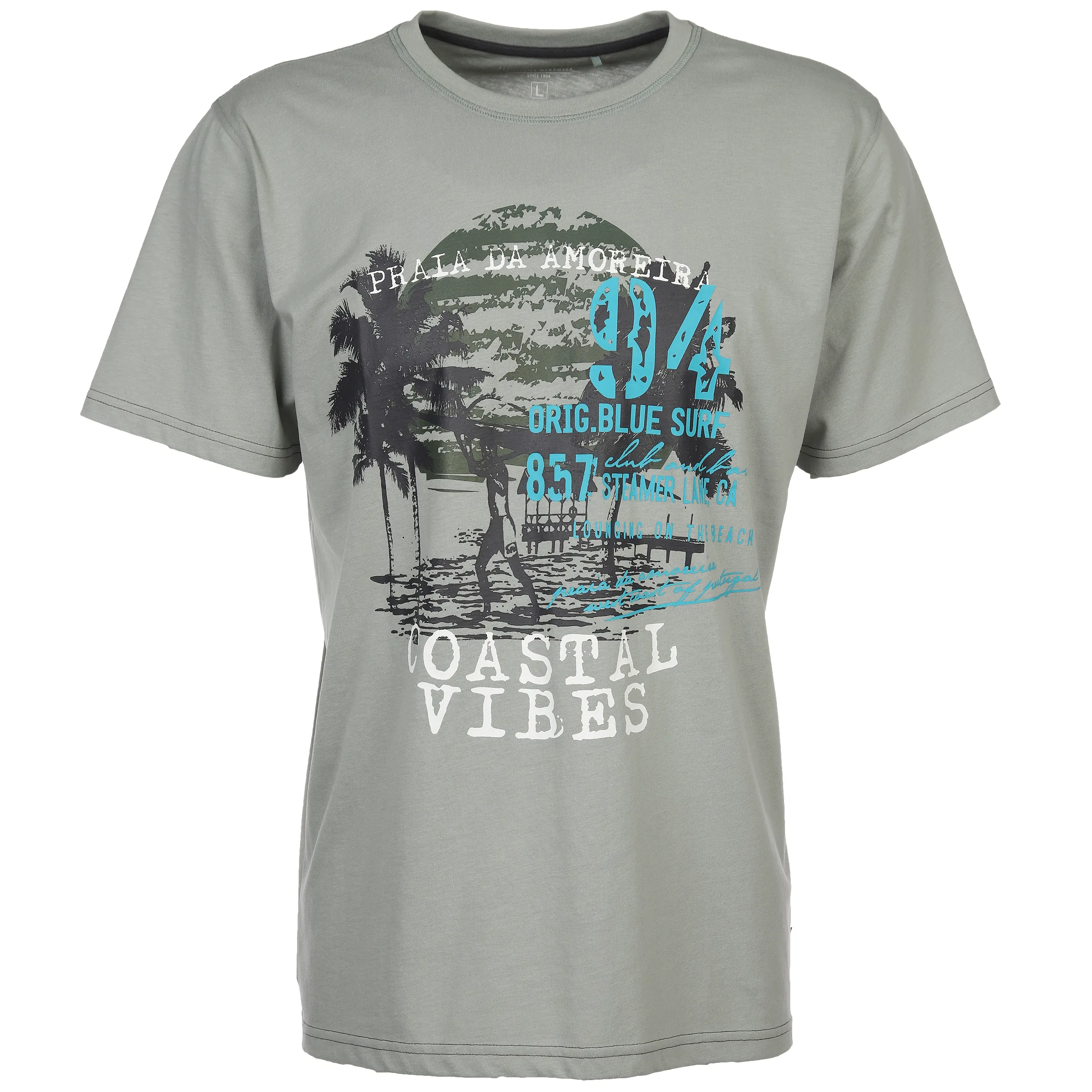 Jim Spencer He. T-Shirt 1/2 Arm Druck Grün 876083 KHAKI 1 Jim Spencer He. T-Shirt 1/2 Arm Druck Grün 876083 KHAKI 1