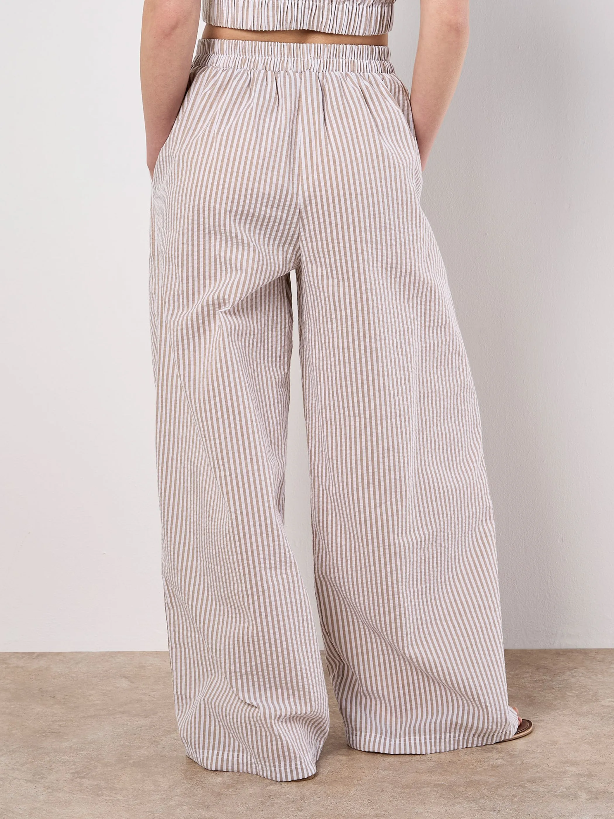 Apricot 107780 Apricot Stripe Seersuck Beige 919505 STO 2