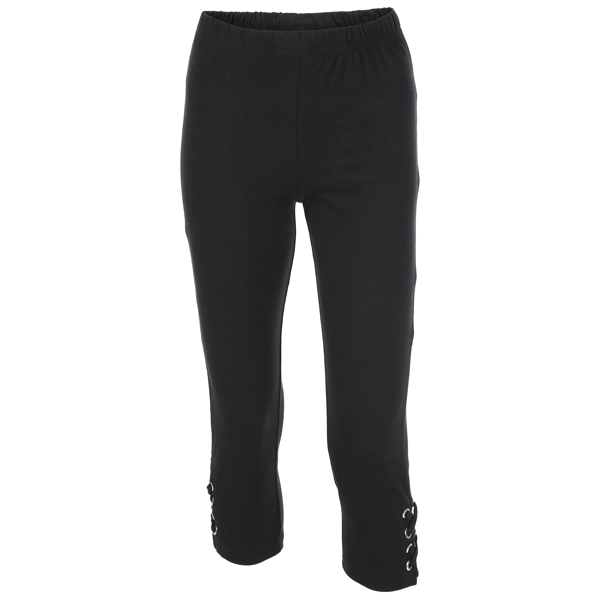 Boule Fashion Da-Capri-Leggings mit Ösen Schwarz 810403 SCHWARZ 1 Boule Fashion Da-Capri-Leggings mit Ösen Schwarz 810403 SCHWARZ 1