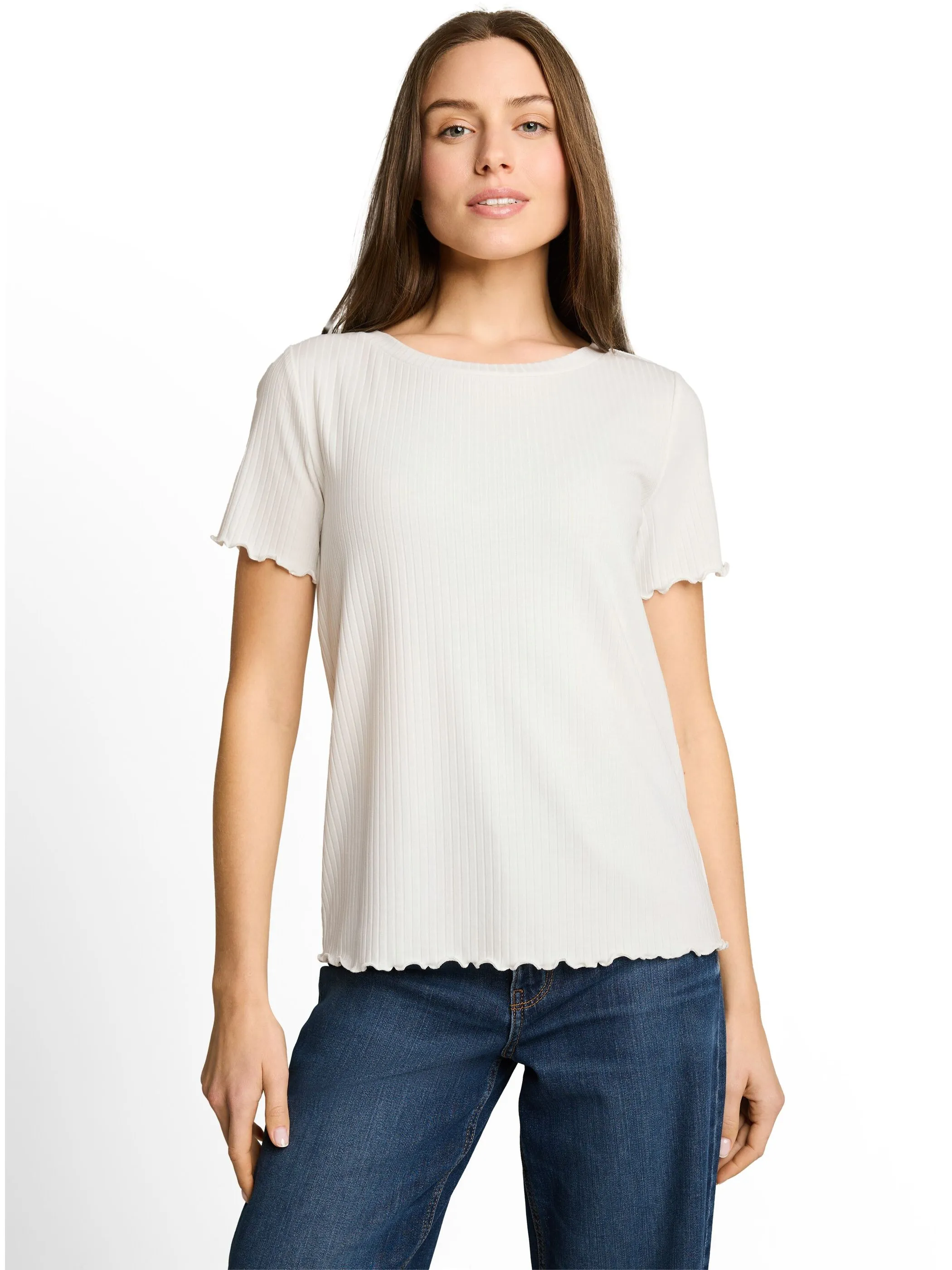 Tom Tailor 1051226 T-Shirt boxy rib Weiß 926016 10315 1
