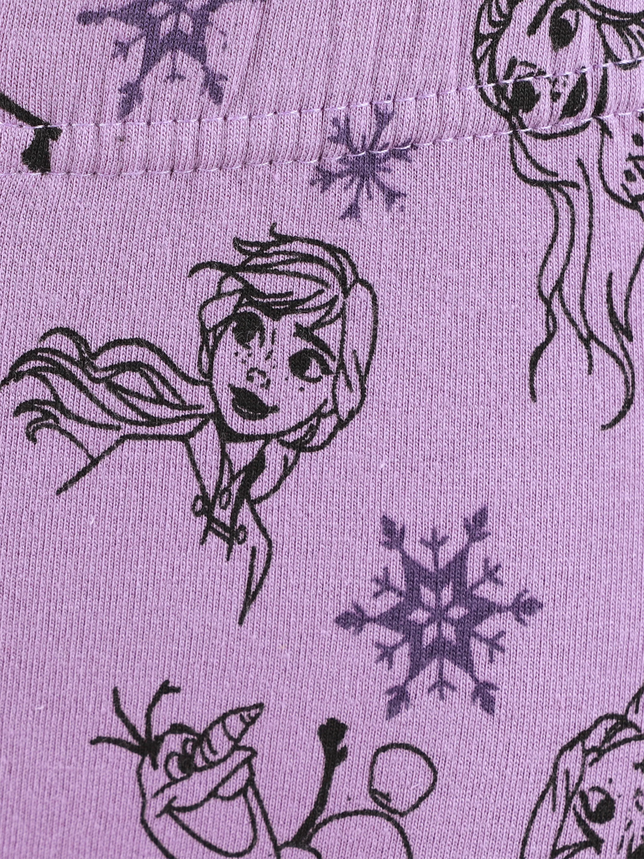 Frozen KM Leggings mit Schneeflocken/Olaf/Elsa AOP Lila 914103 LILA 3