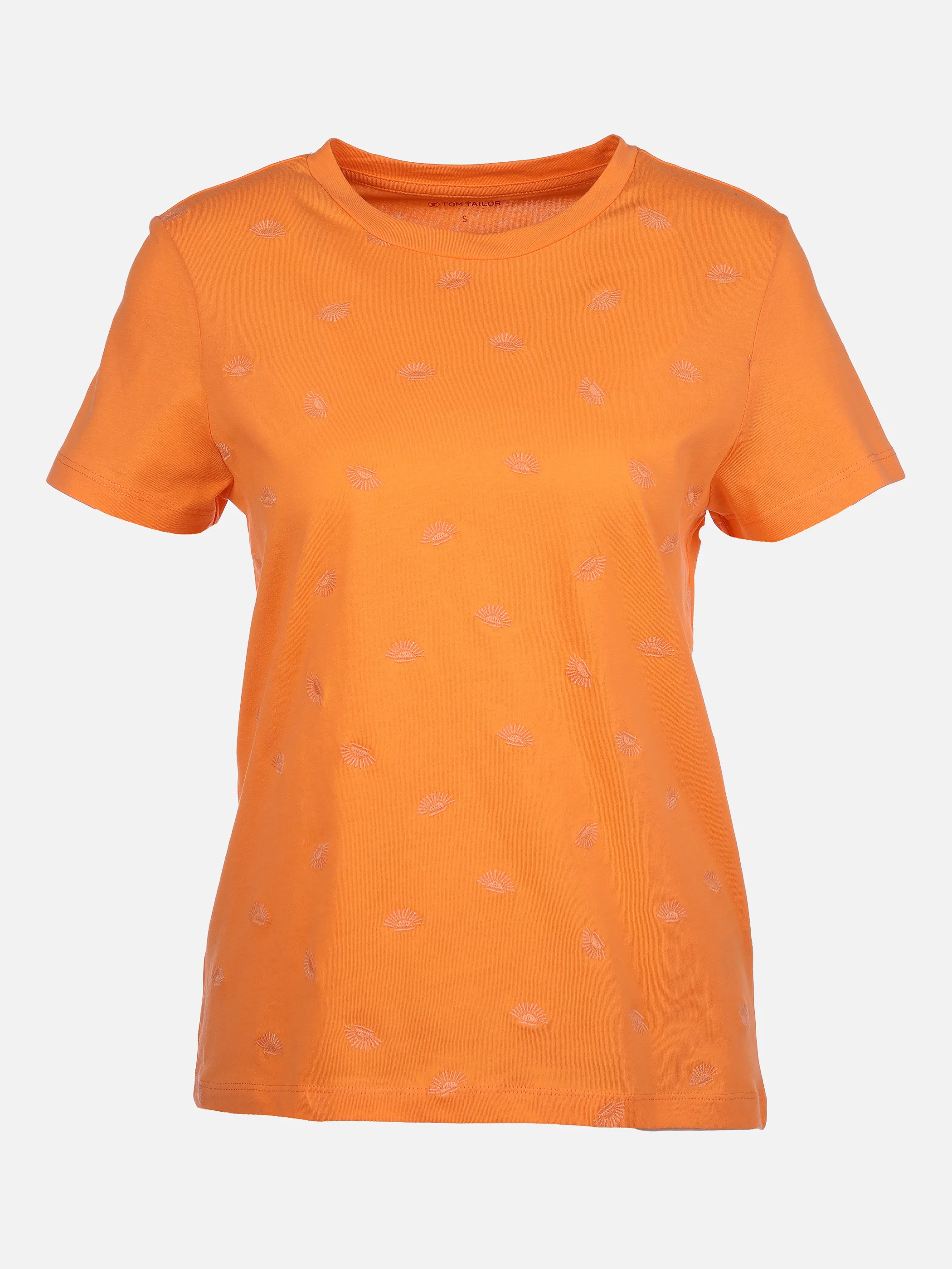 Tom Tailor 1031765 crewneck T-shirt Orange 864572 29751 1