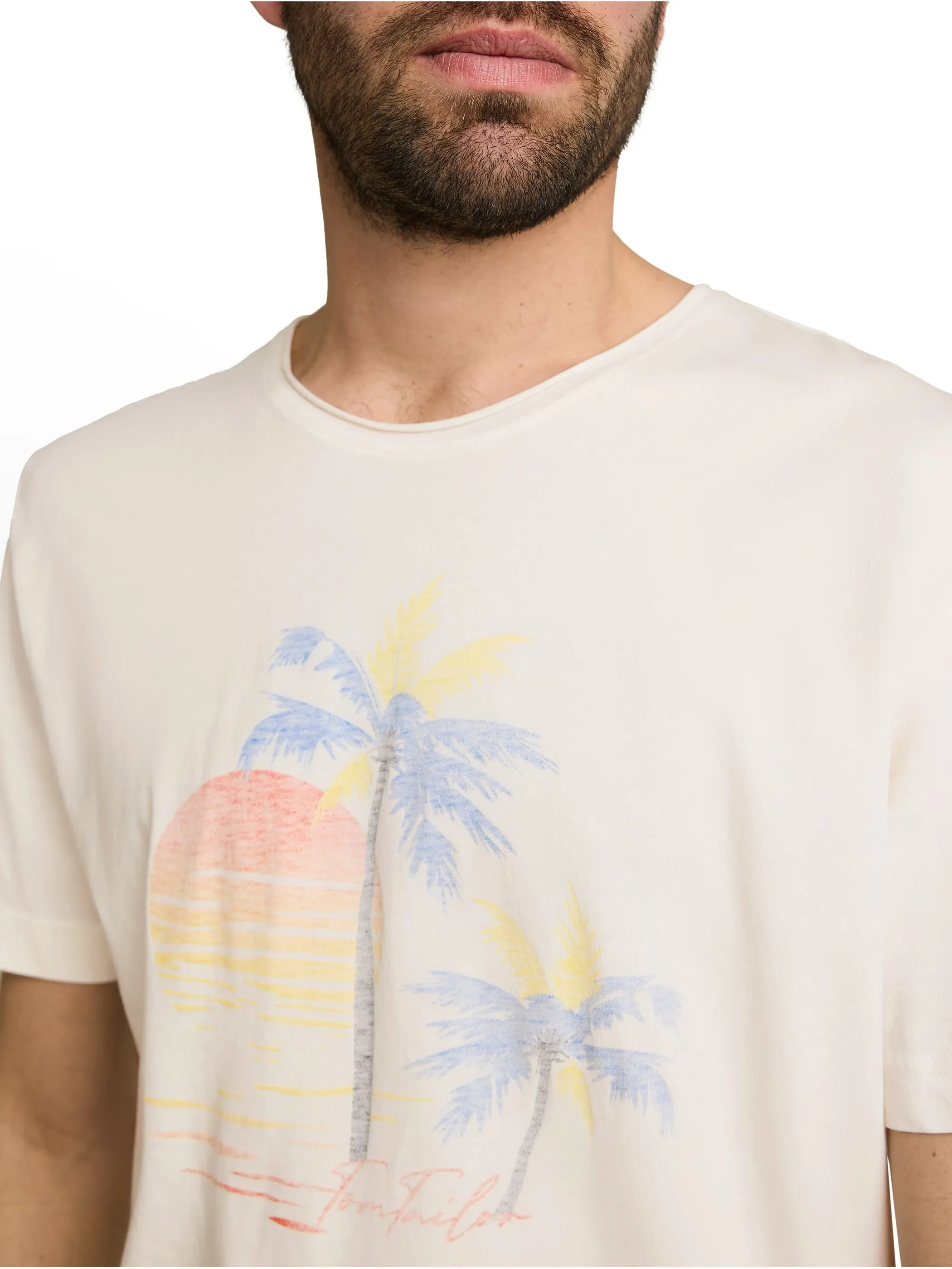 Tom Tailor 1051500 printed t-shirt Weiß 926460 10348 3
