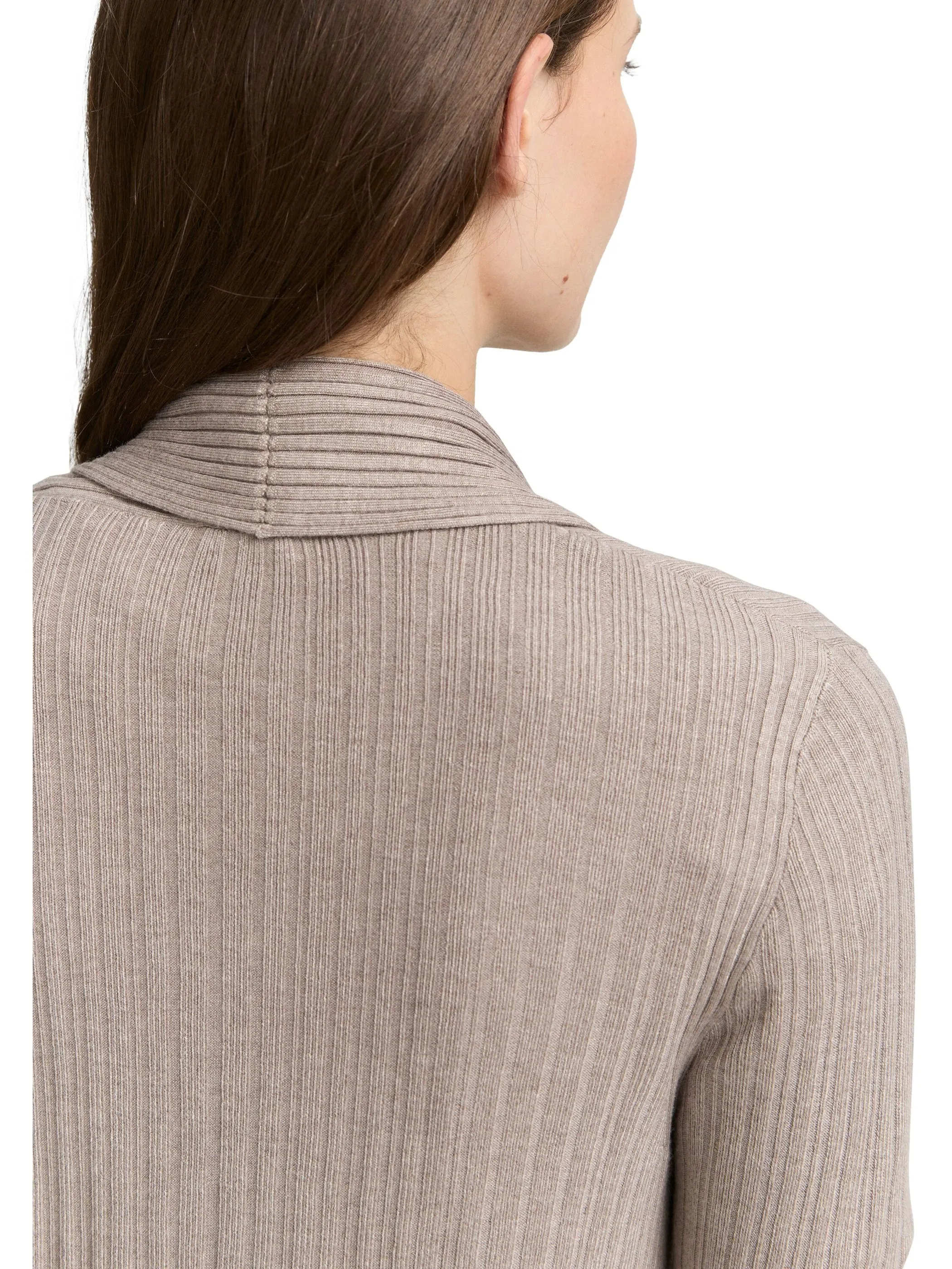 Tom Tailor 1047688 knit rib cardigan Beige 914564 38330
