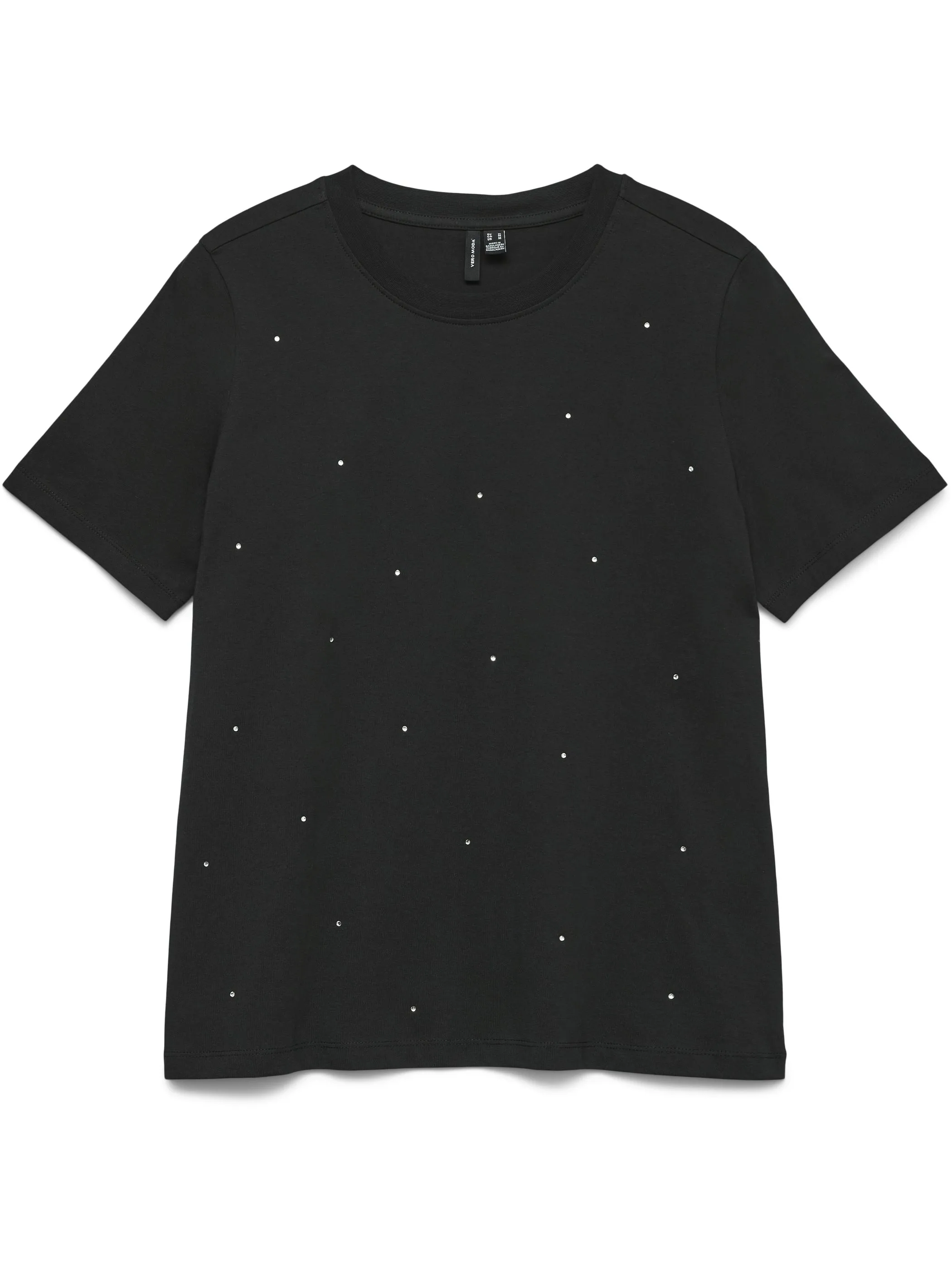 Vero Moda 10336970 VMPAULINA DETAIL SS T Schwarz 917566 177868003 1