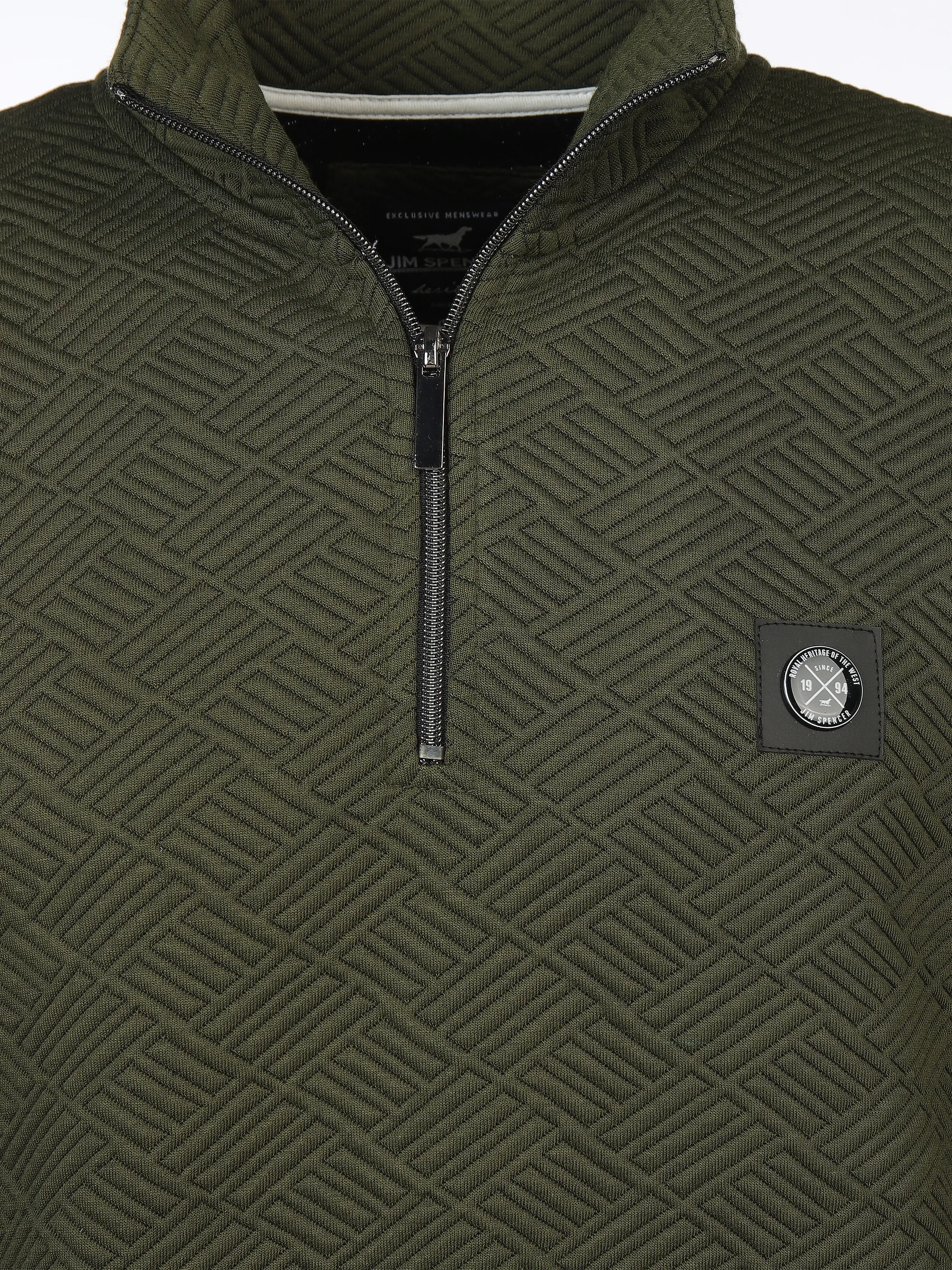 Jim Spencer He. Sweattroyer Jacquard RV Oliv 905046 OLIVE 3 Jim Spencer He. Sweattroyer Jacquard RV Oliv 905046 OLIVE 3