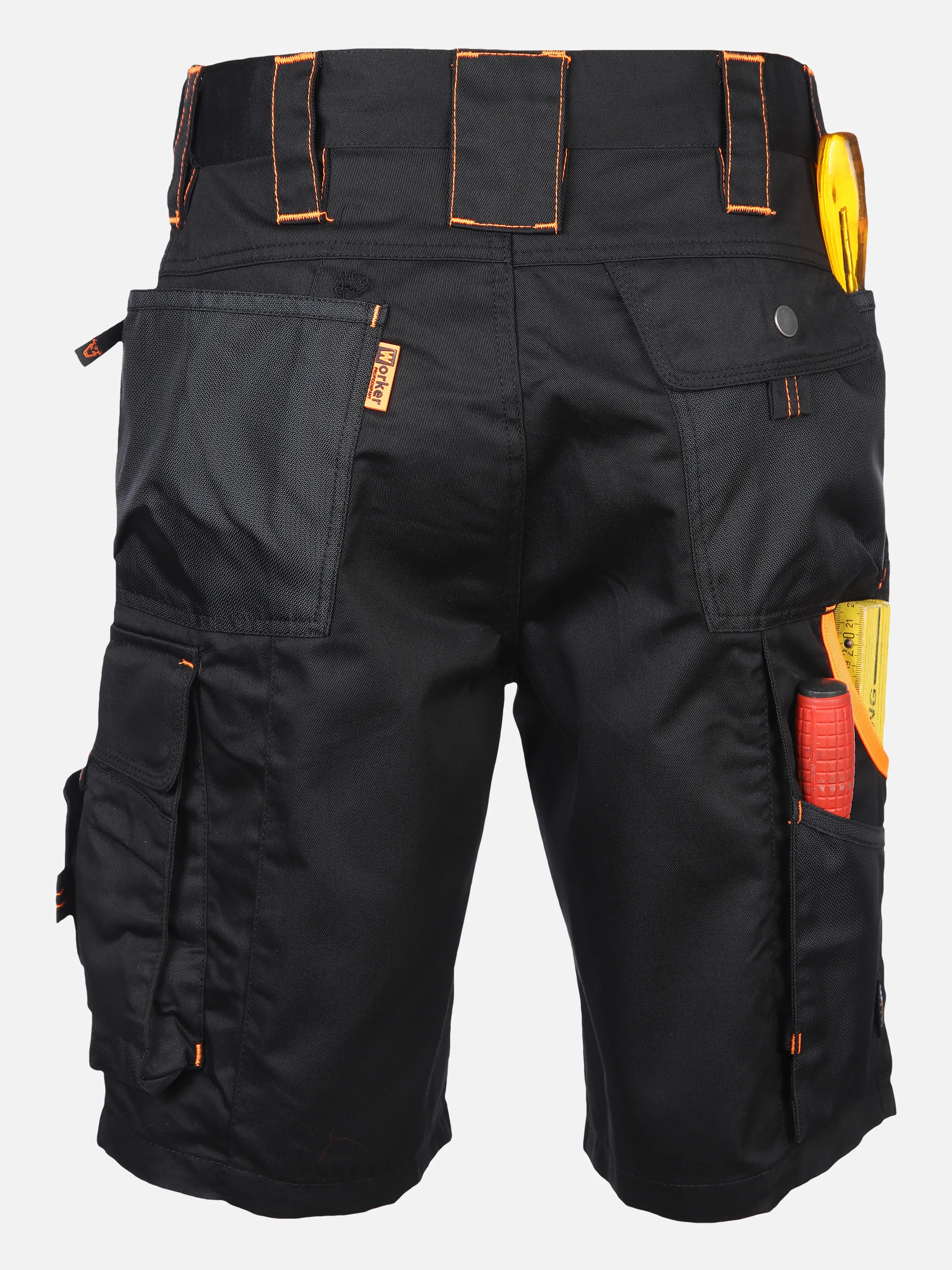 Worker He. Workershort Neon Schwarz 830617 BLACK/ORAN 2 Worker He. Workershort Neon Schwarz 830617 BLACK/ORAN 2