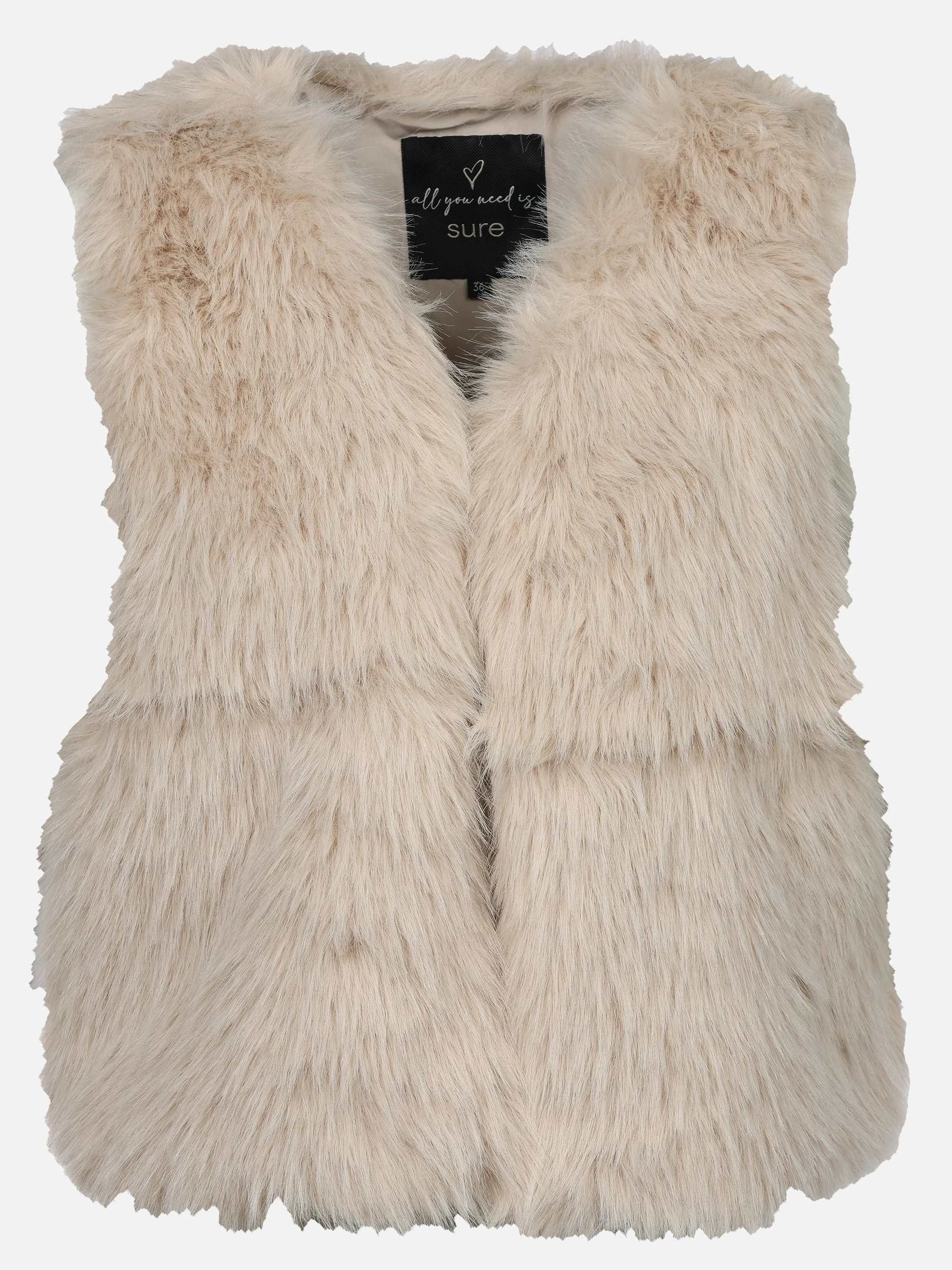 Sure Da. Kunstfellweste Beige 929569 BEIGE 1