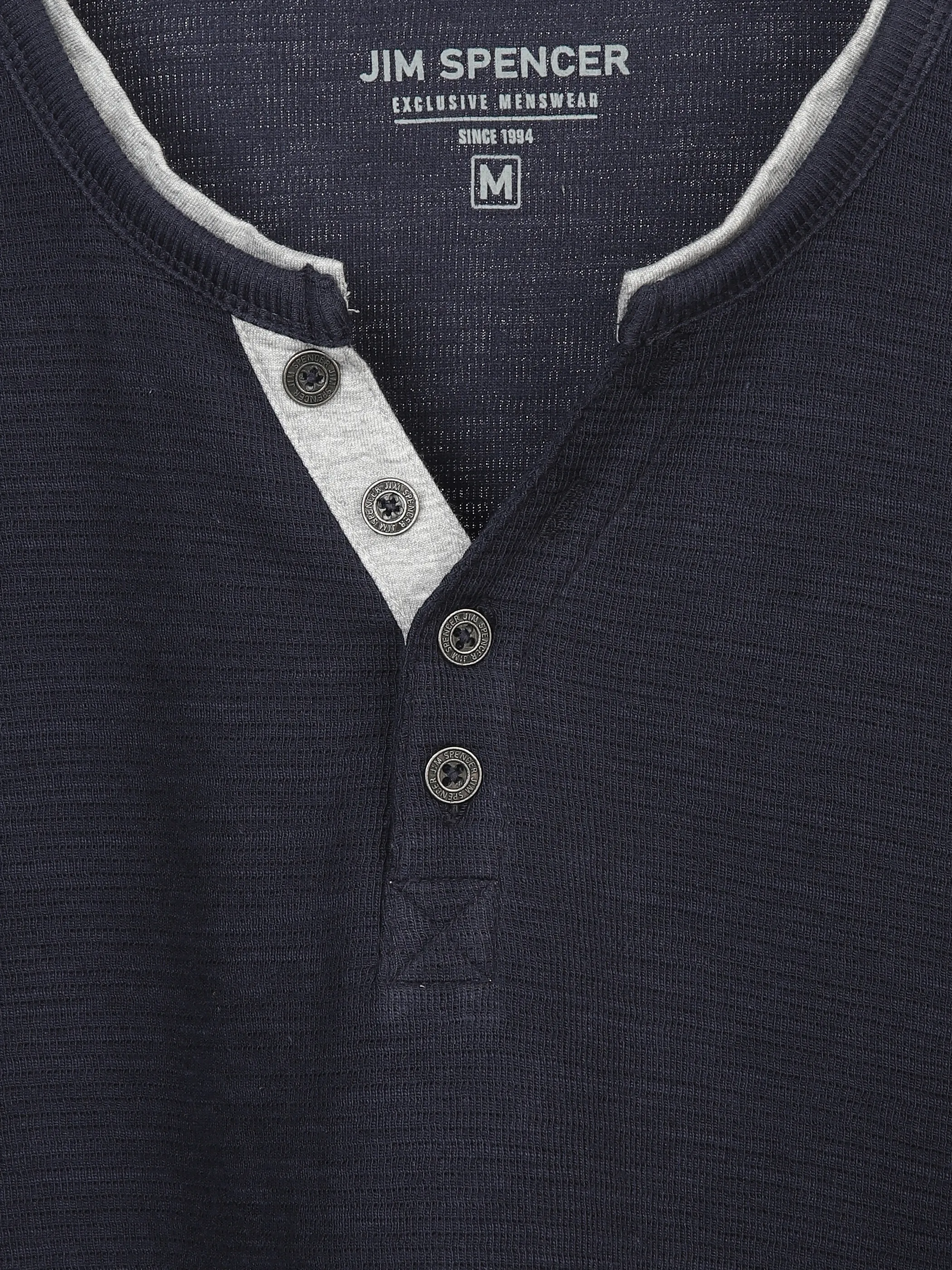 Jim Spencer He. Henleyshirt 1/1 Arm space Blau 898399 NAVY 3 Jim Spencer He. Henleyshirt 1/1 Arm space Blau 898399 NAVY 3