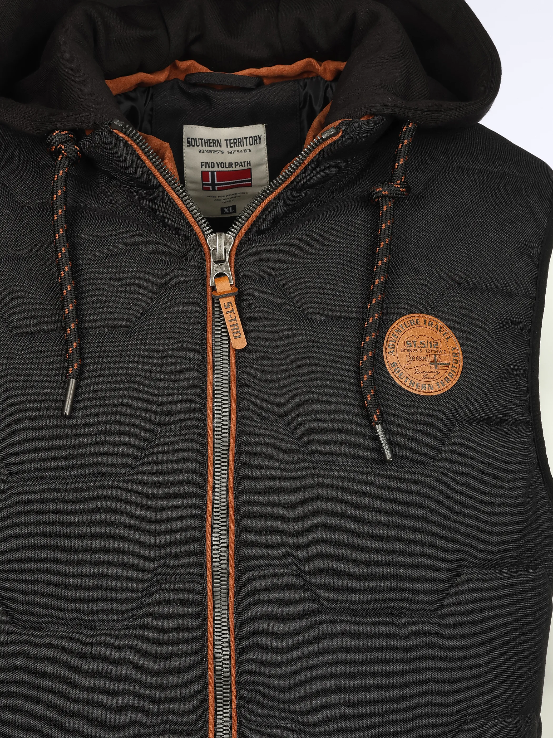 Southern Territory He. Steppweste melange Schwarz 912699 BLACK 3