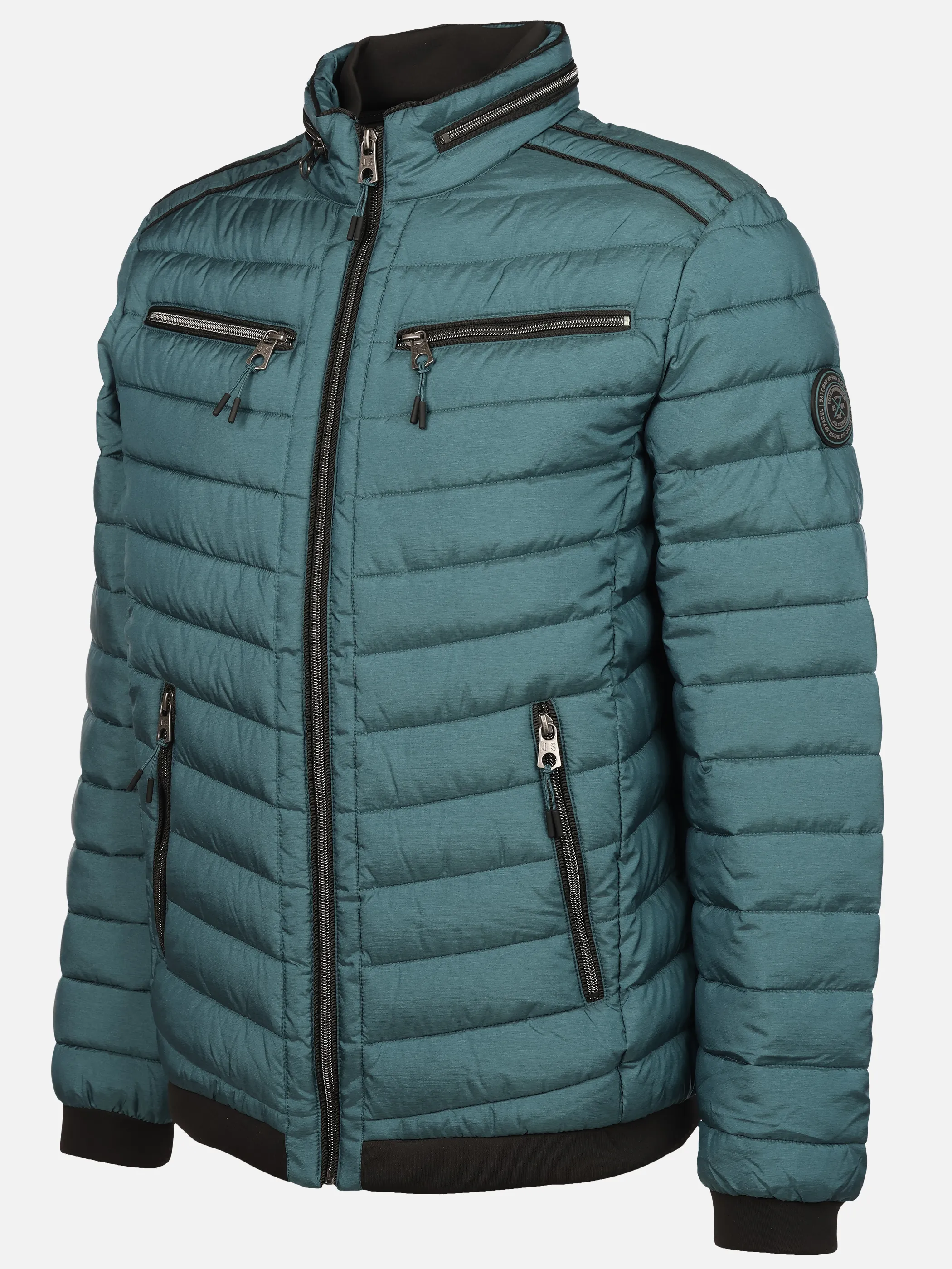 Jim Spencer He. Steppblouson melange scuba Türkis 878837 PETROL NEU 3