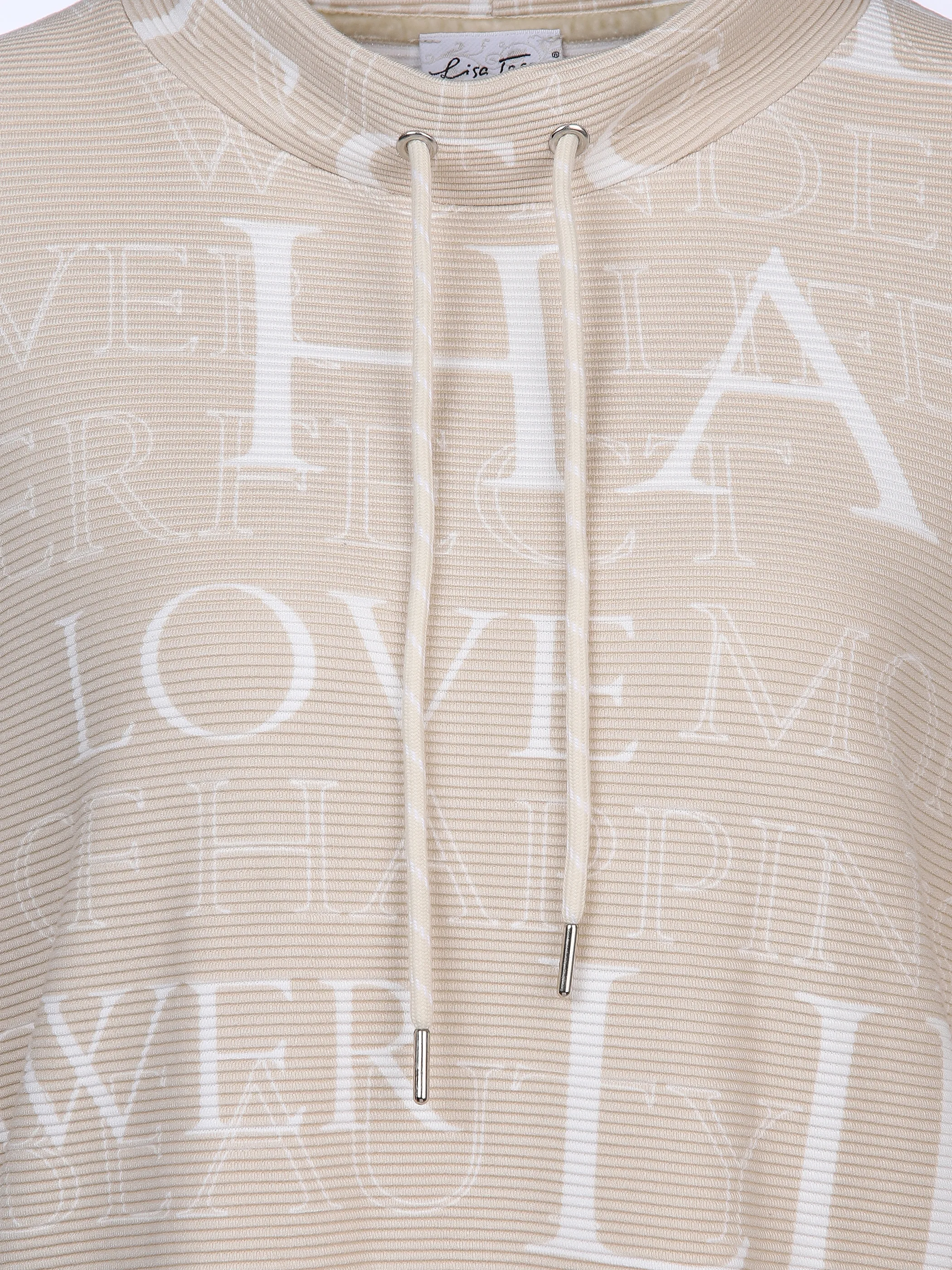 Lisa Tossa Da-Sweatshirt m. Stehkragen Beige 897632 BEIGE/MEL 3 Lisa Tossa Da-Sweatshirt m. Stehkragen Beige 897632 BEIGE/MEL 3