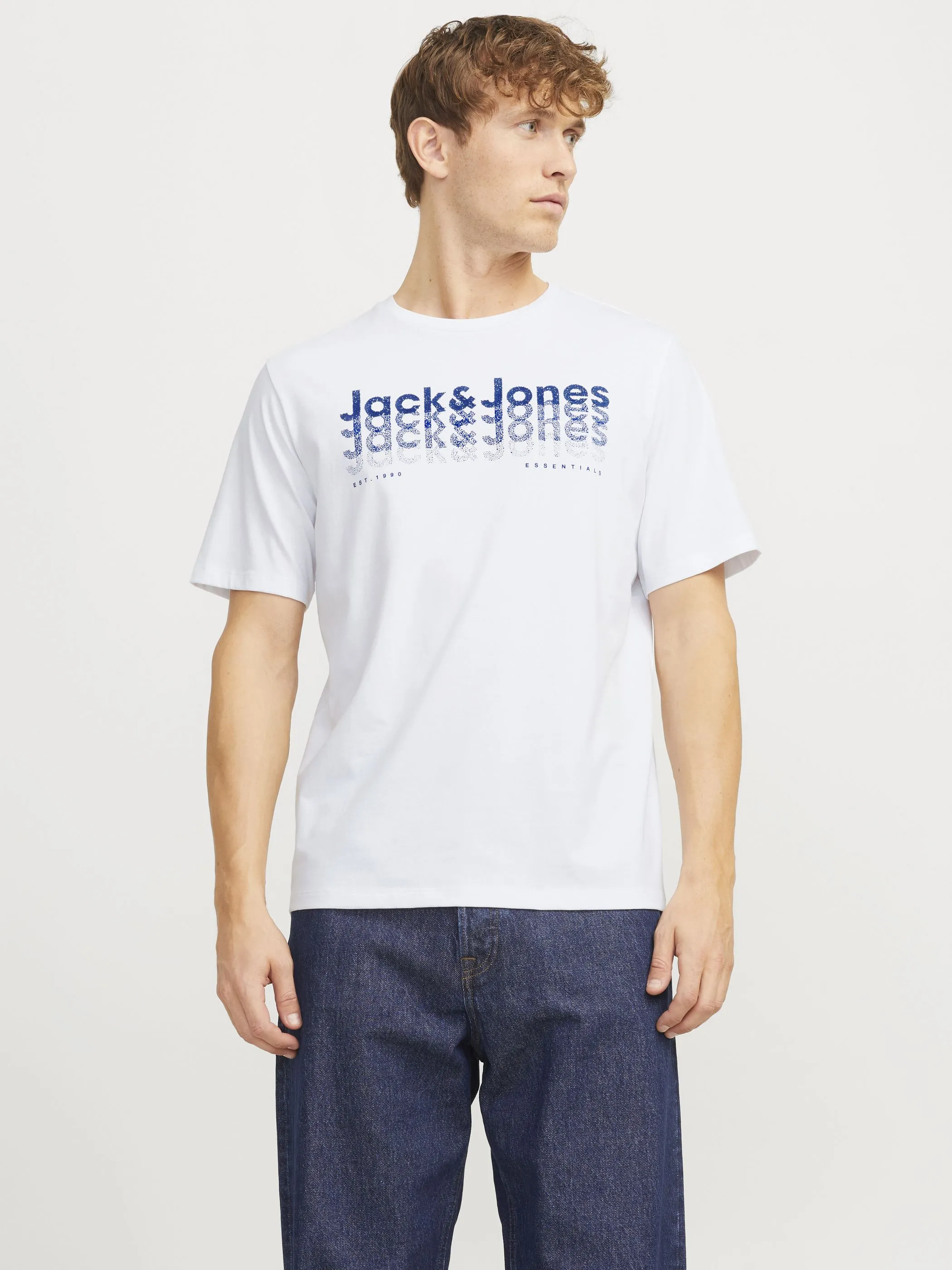 Jack Jones 12269335 JJTEX TEE SS CREW NEC Weiß 904459 178074 2