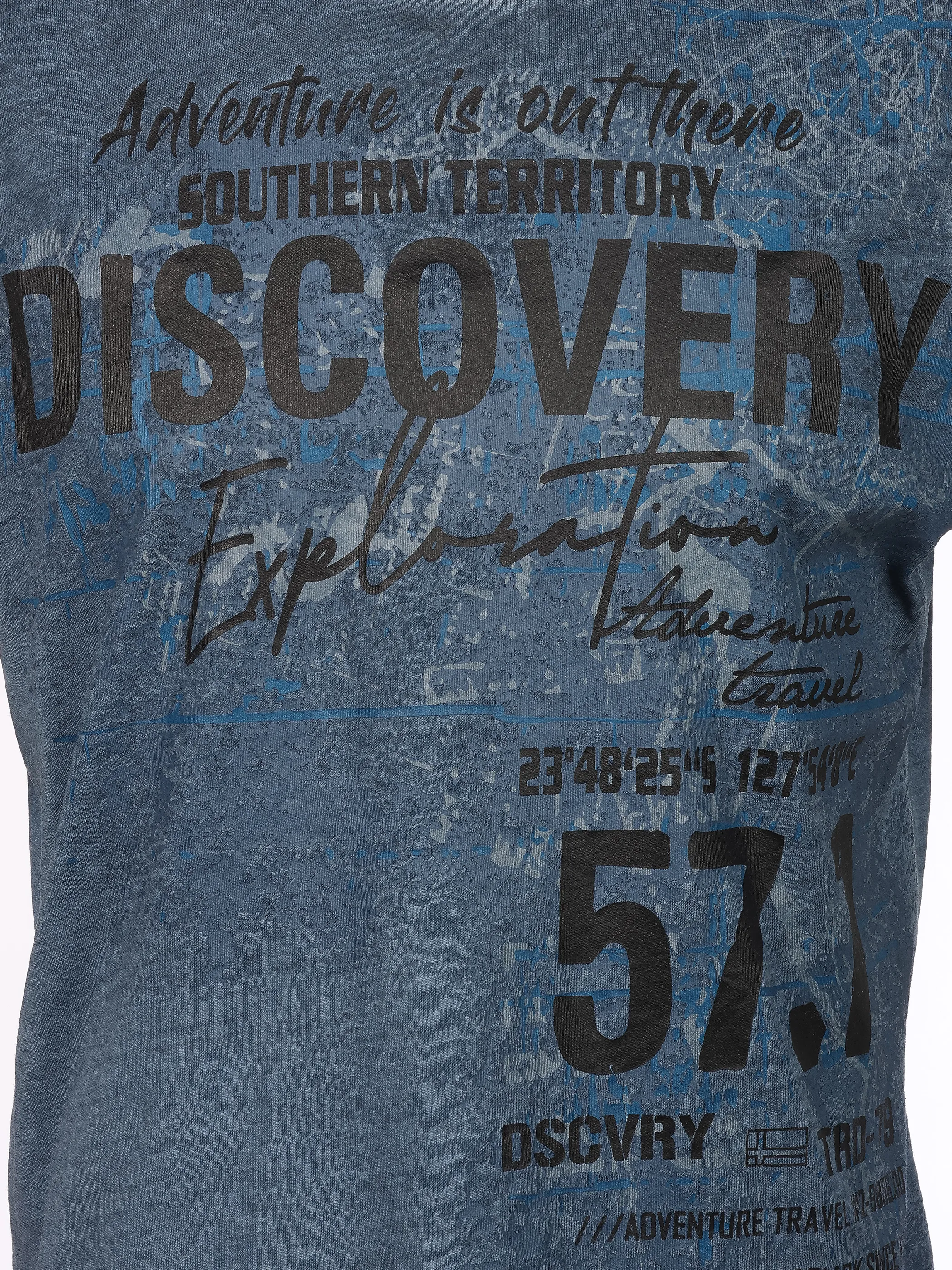 Southern Territory He. Muscleshirt allover washer Blau 925214 NAVY 3