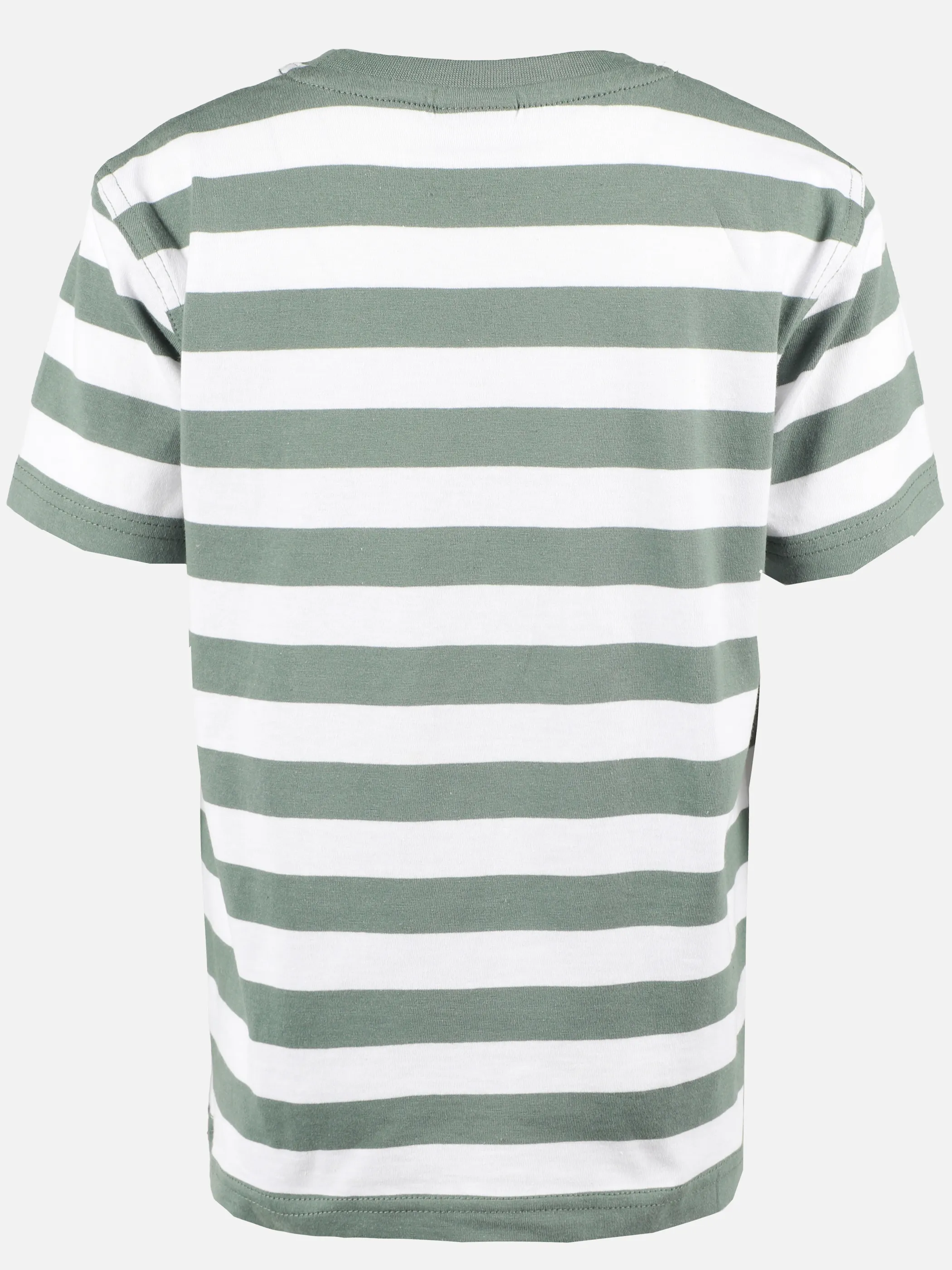 One Way MB T-Shirt gestreift mit feuerwehr print in grün Grün 921981 GRÜN 2