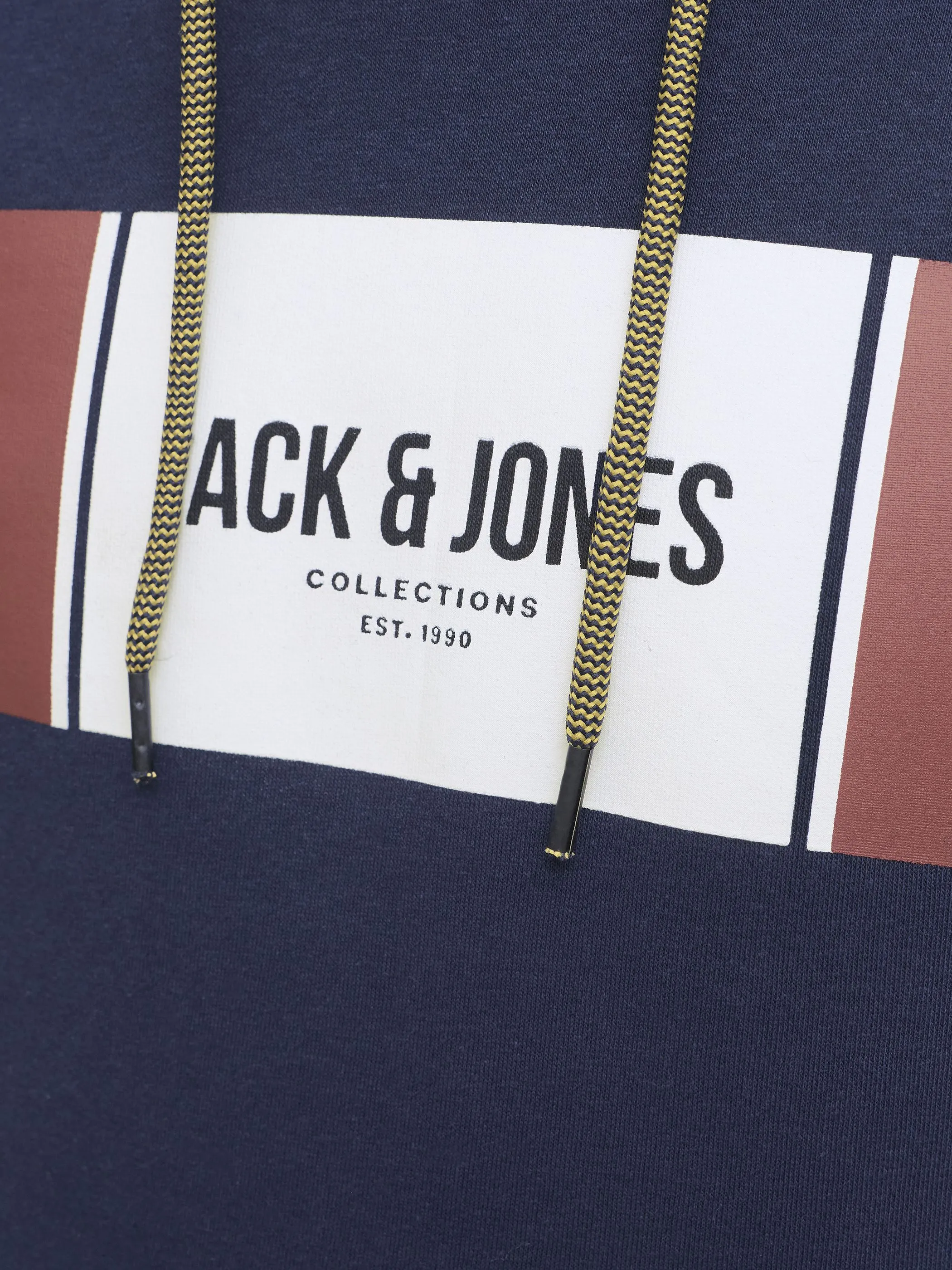 Jack Jones 12278614 JJHAYATO SWEAT HOOD BTS LN Blau 925888 175876 3