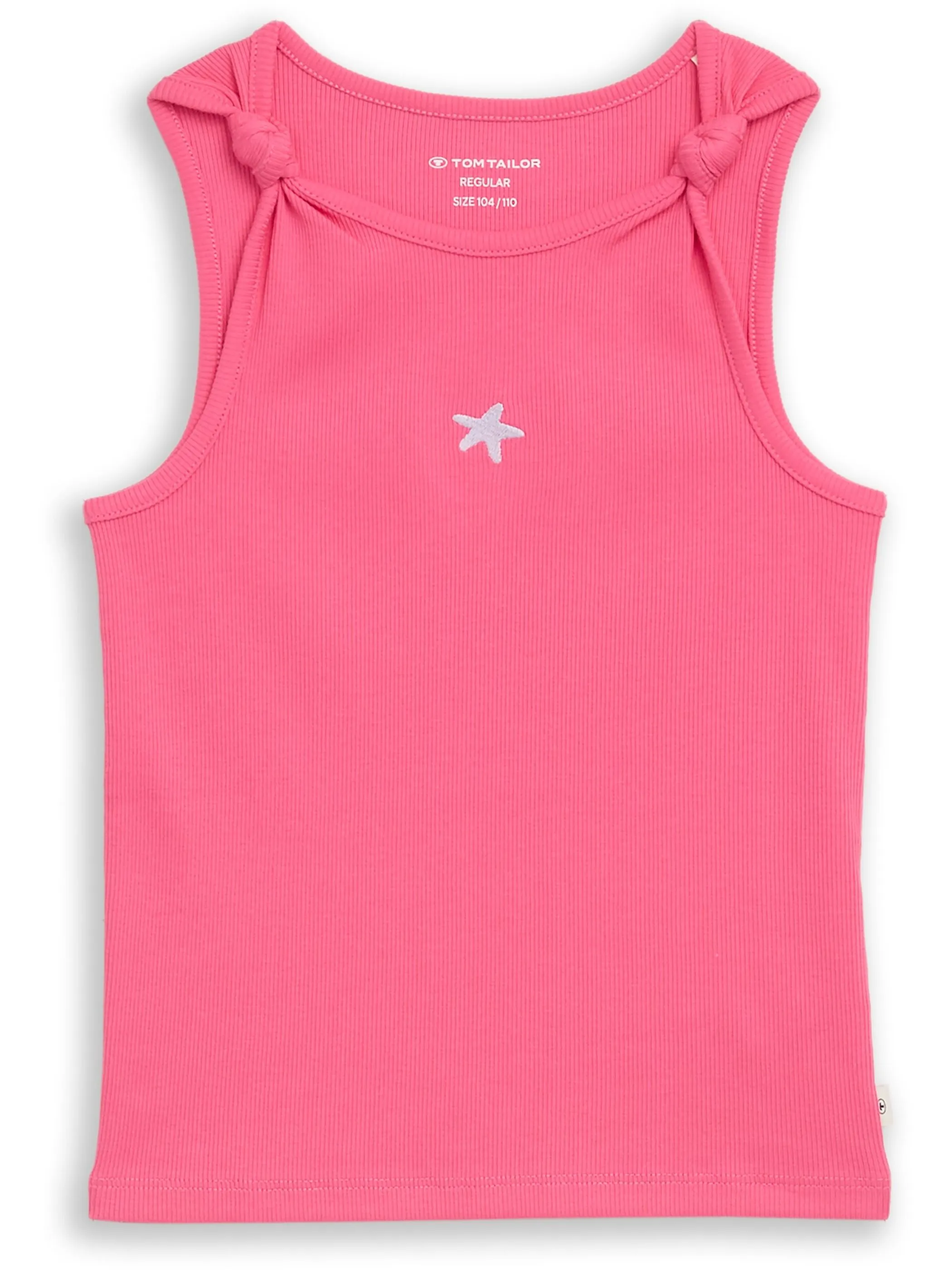 Tom Tailor 1051035 knotted rib top Pink 929649 11821 1
