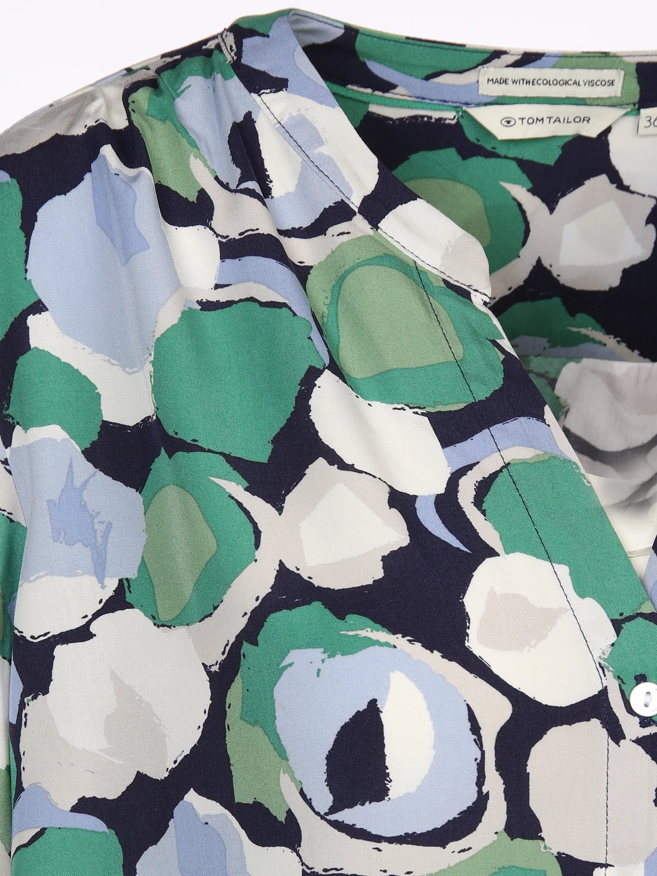 Tom Tailor 1035244 longsleeve blouse prin Grün 874843 31572 3 Tom Tailor 1035244 longsleeve blouse prin Grün 874843 31572 3