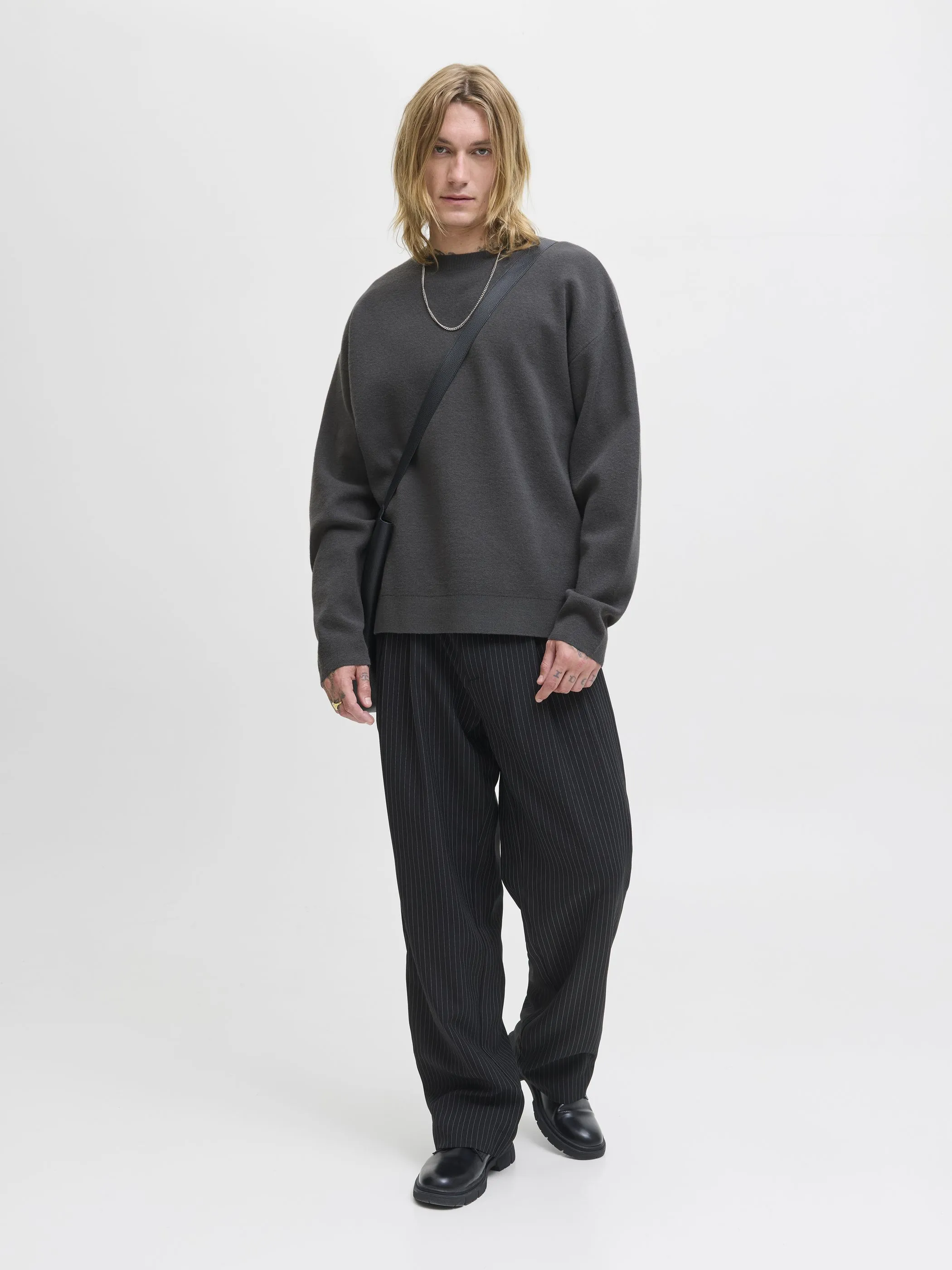 Jack&Jones Premium 12259649 JPRBLABRADFORT KNIT C Grau 916181 294596 4