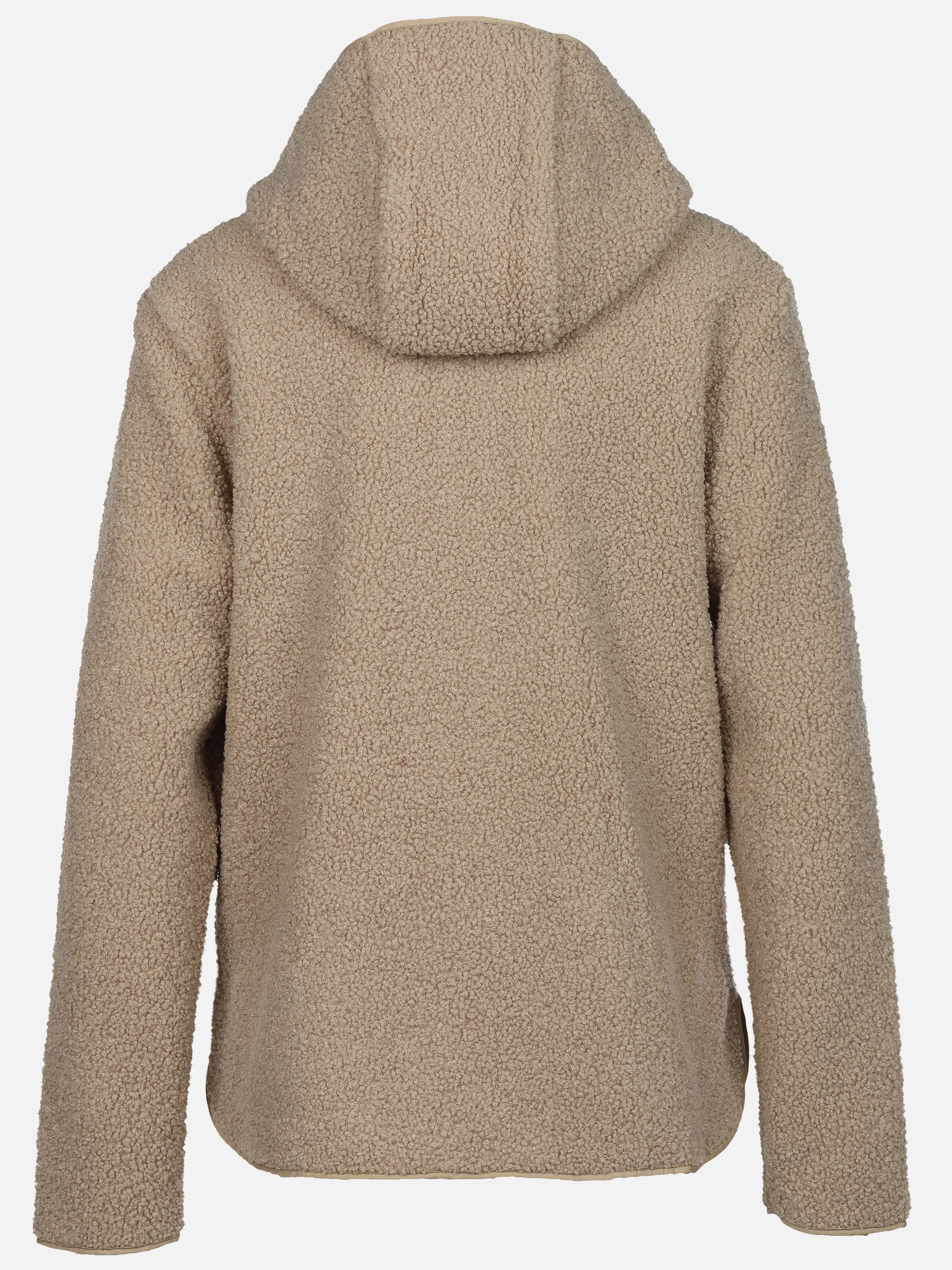 Grinario Sports Da-Teddy Fleece Jacke, m. Kapuze Braun 928453 TOFFE 2
