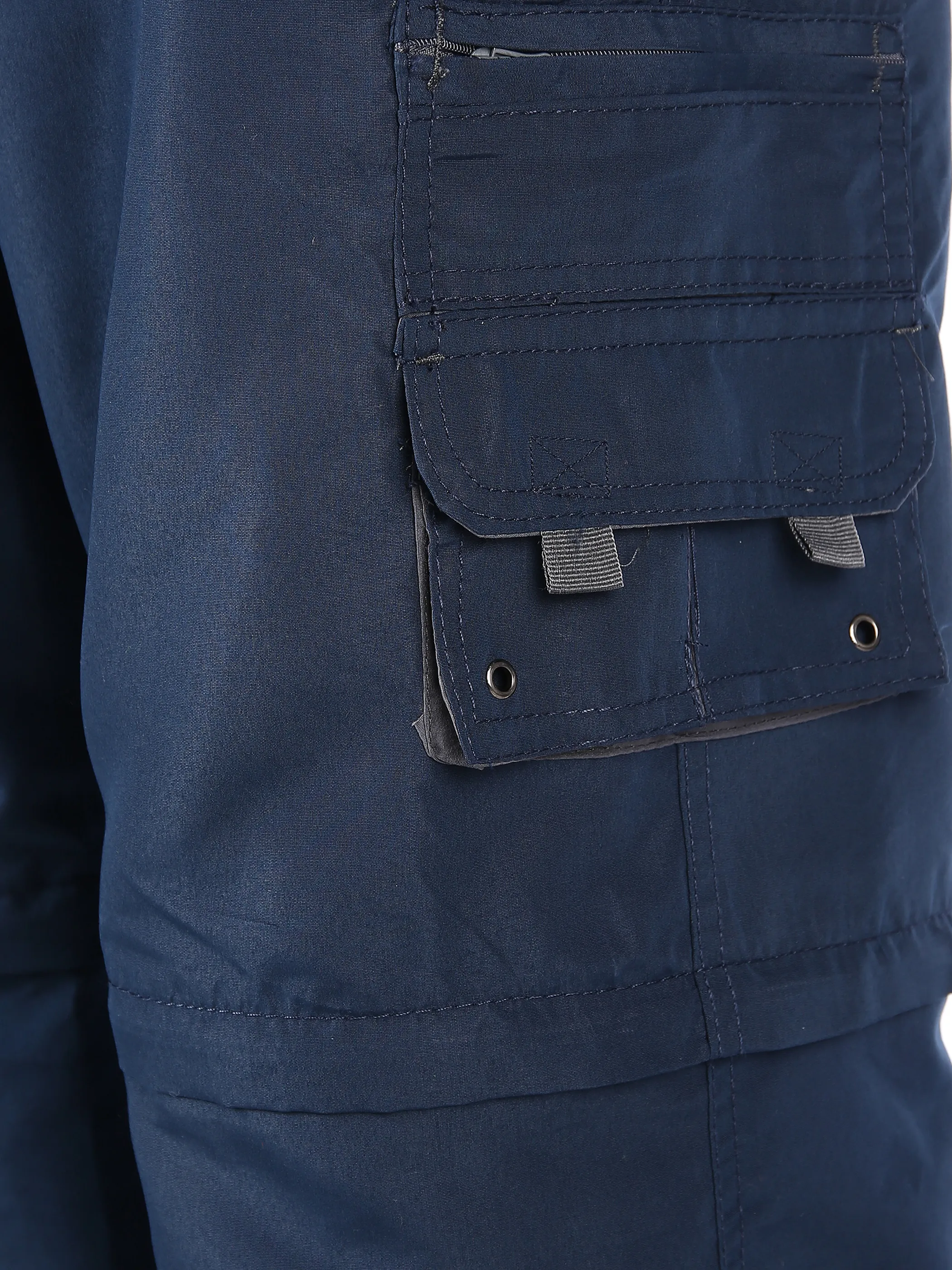 Marcel Battiston He. Hose Doppel-Zipp-Off Blau 805201 NAVY 3