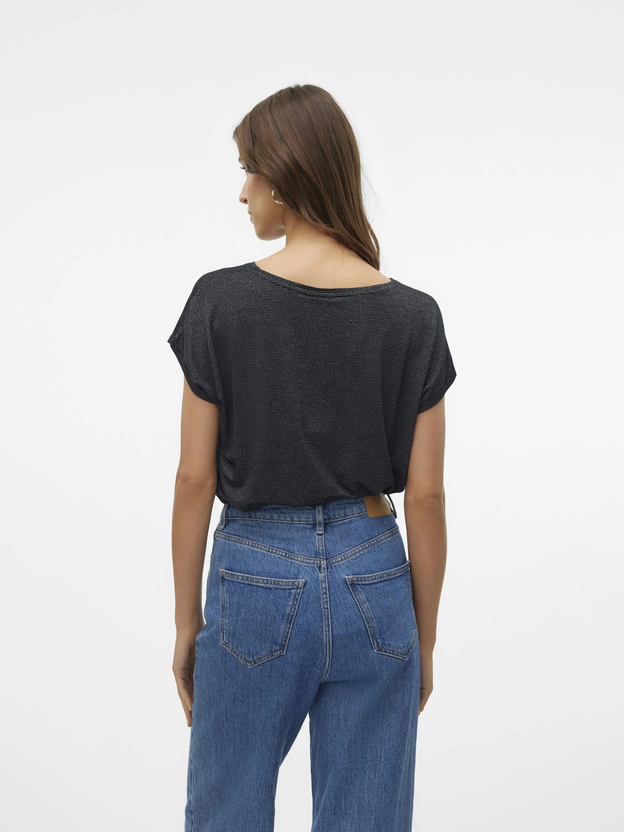 Vero Moda 10250488 VMLAVA GLITTER SS TOP STRIPE Schwarz 852566 177868002 2 Vero Moda 10250488 VMLAVA GLITTER SS TOP STRIPE Schwarz 852566 177868002 2